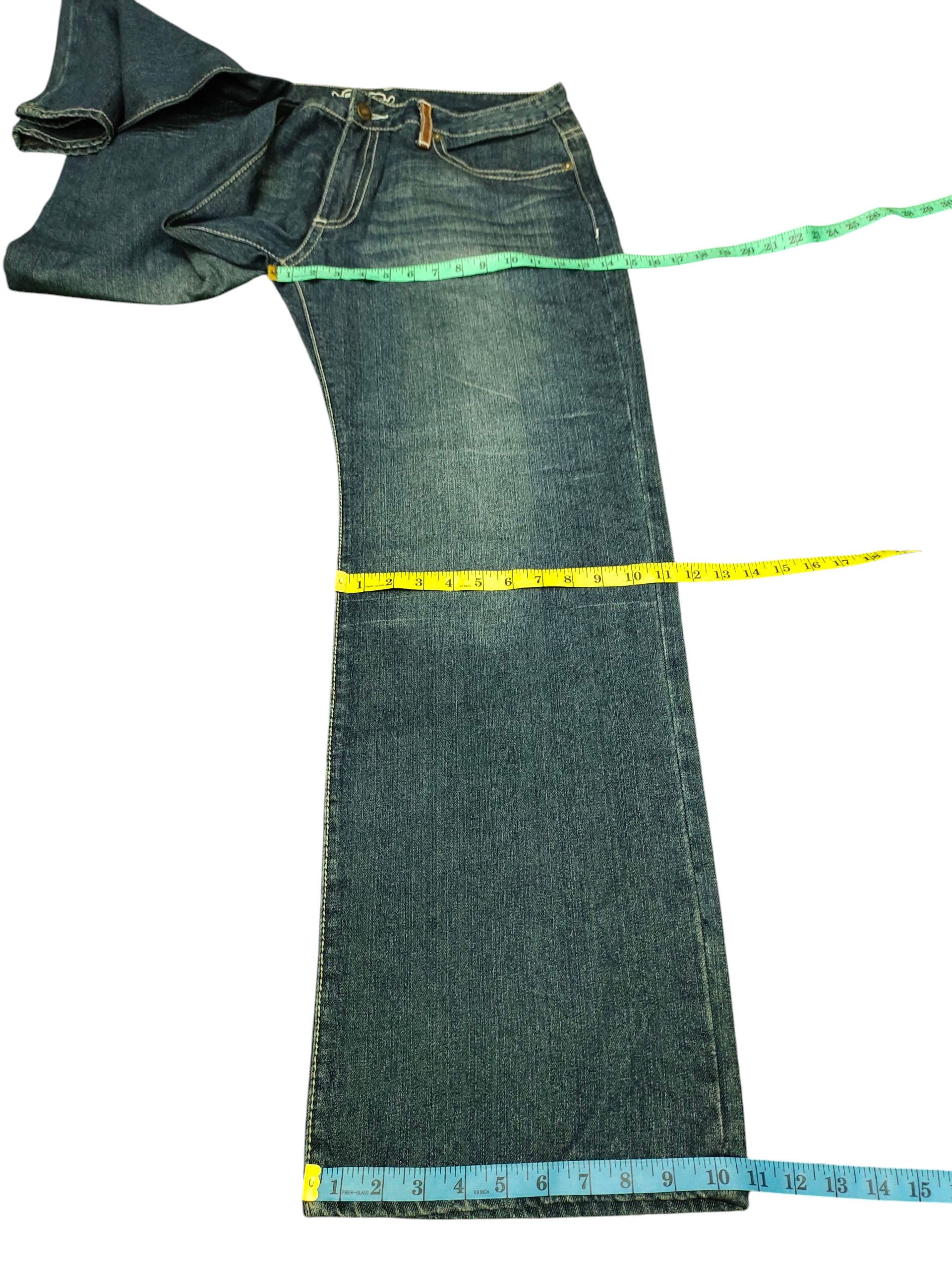 Robins Jeans Robins Jeans Studded Leather Trim Denim Jeans Size US 38 / EU 54 - 16 Thumbnail