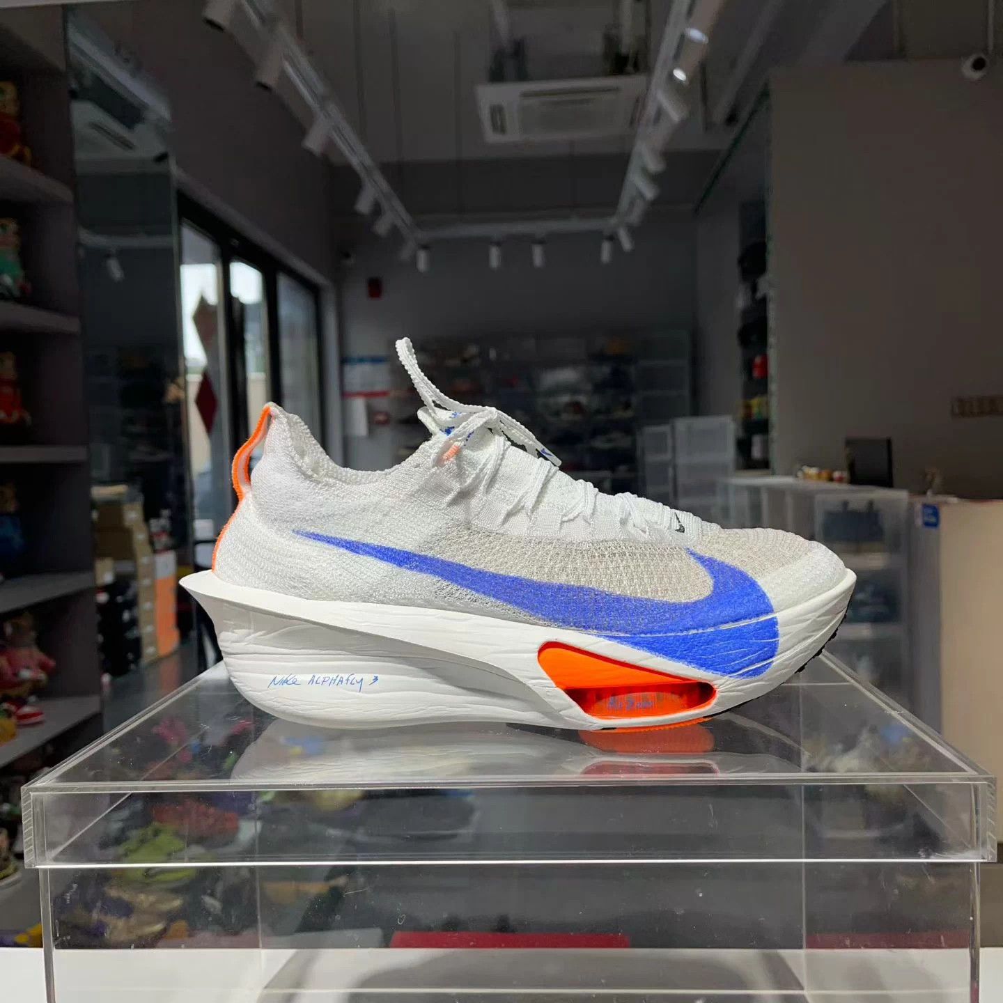 Nike Alphafly Next% 3 Blueprint Wht Org US44.5 Worn 1 xDust Bag Size US 11.5 / EU 44-45 - 3 Thumbnail