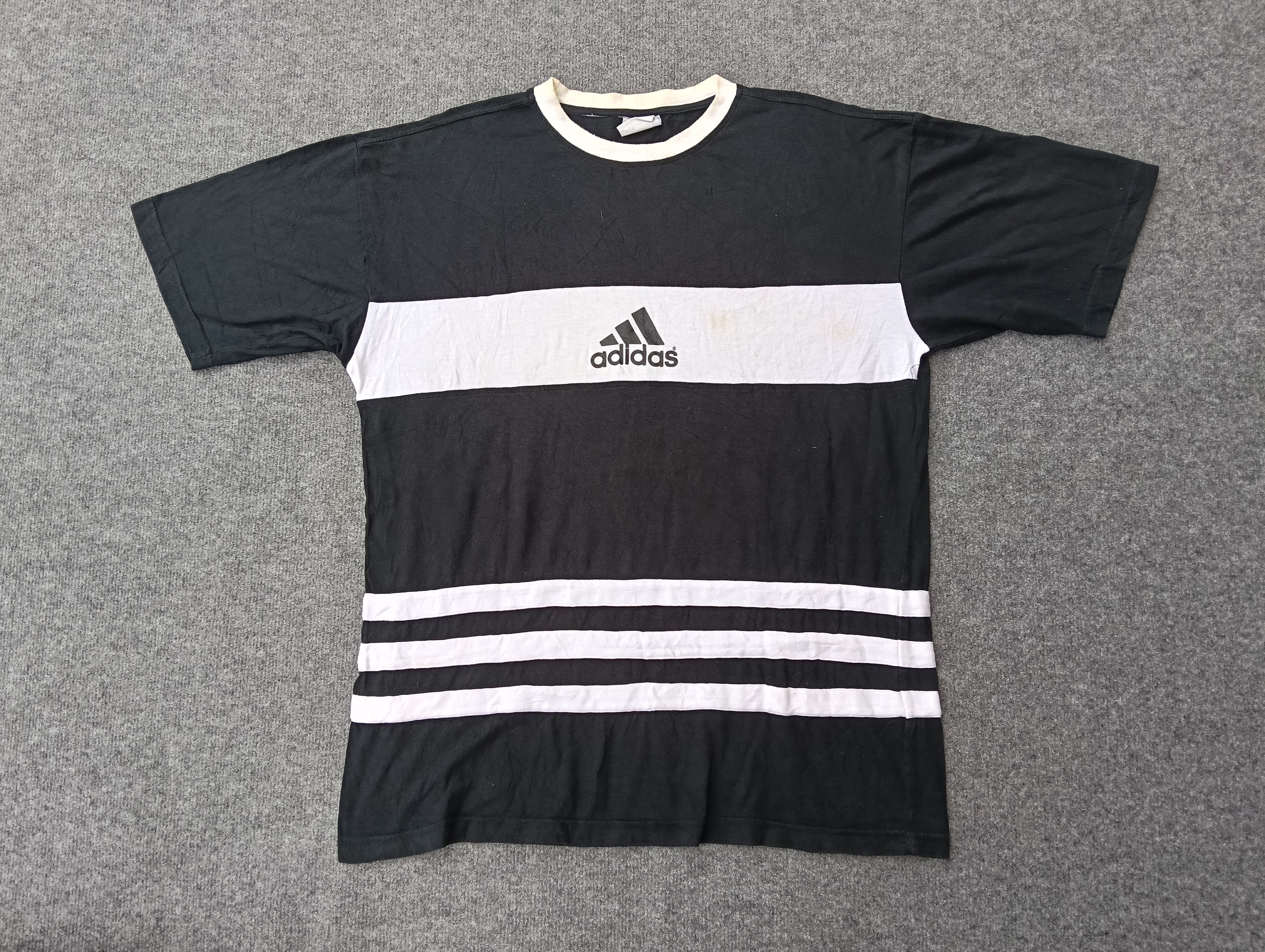 Adidas × Vintage Adidas Big Logo Tshirt. Size US L / EU 52-54 / 3 - 2 Thumbnail