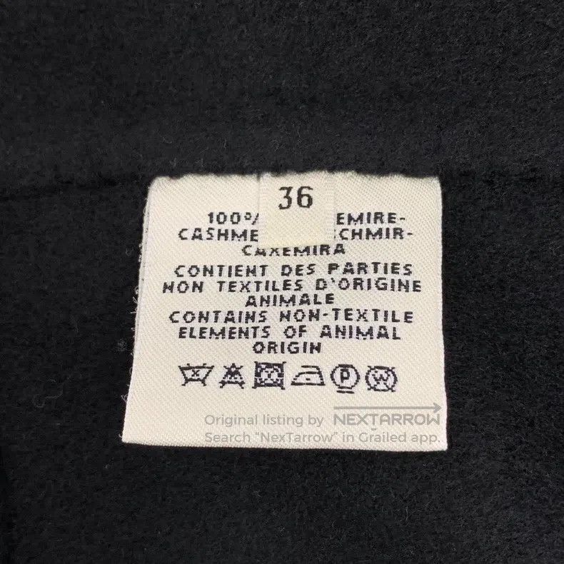 Hermes Hermes Black Goat Hair Lapel Single-Breasted Long-Sleeve O Size XS / US 0-2 / IT 36-38 - 6 Thumbnail