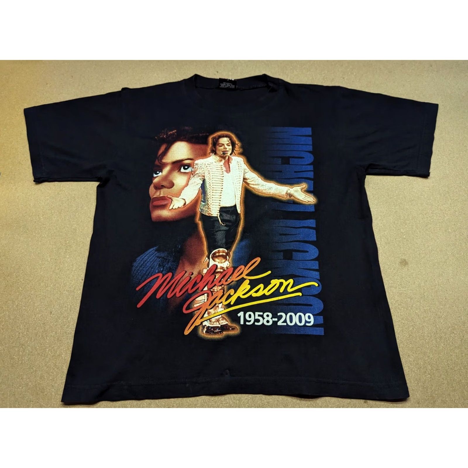 Vintage Hot Ice Michael Jackson Memorial T-Shirt Medium 2009 Pop Music Shirt Adult M Black Moisture Wicking Mens Size M / US 6-8 / IT 42-44 - 2 Thumbnail