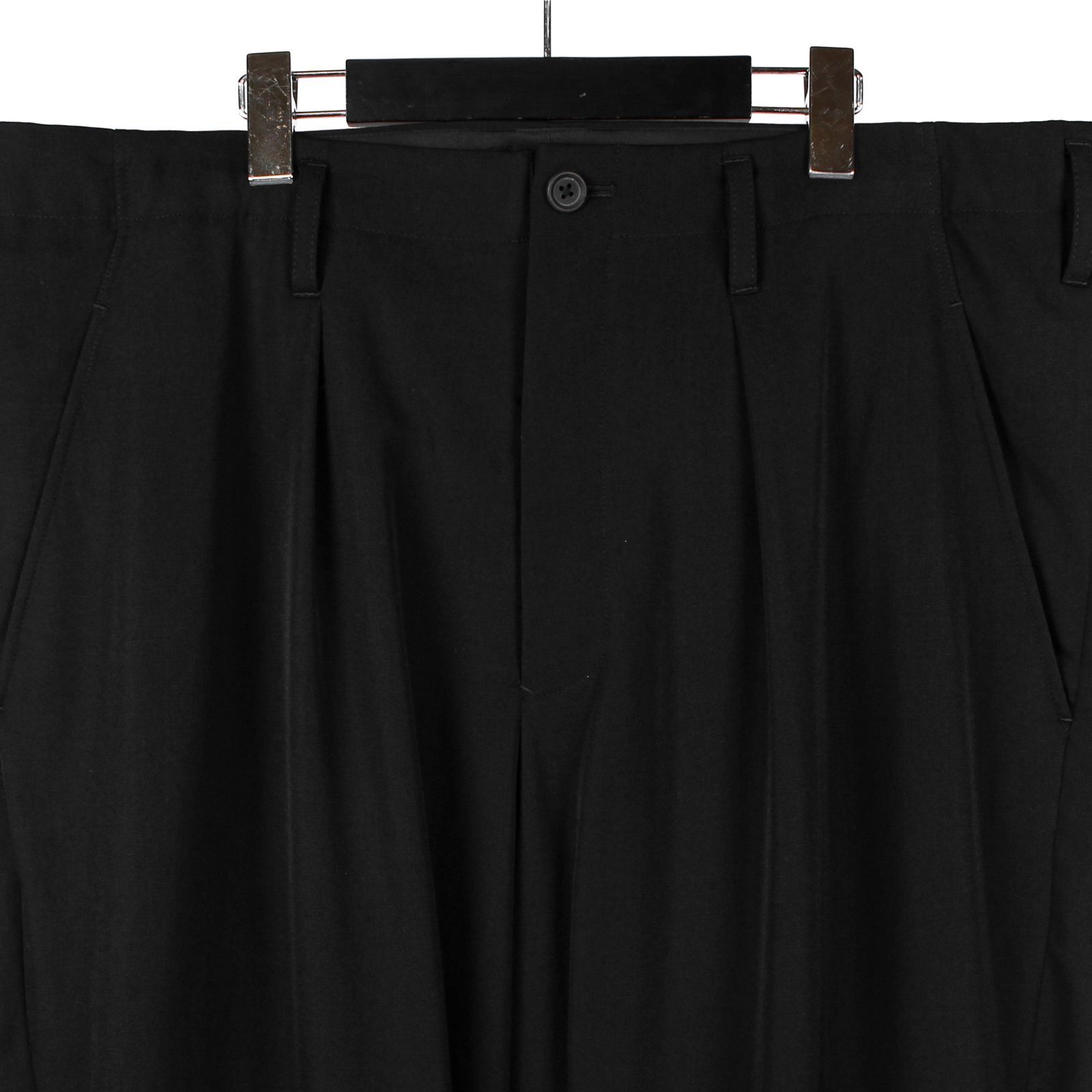 Yohji Yamamoto Yohji Yamamoto Pour Homme - W/Gabardine Hem Belt Pants Size US 30 / EU 46 - 3 Thumbnail
