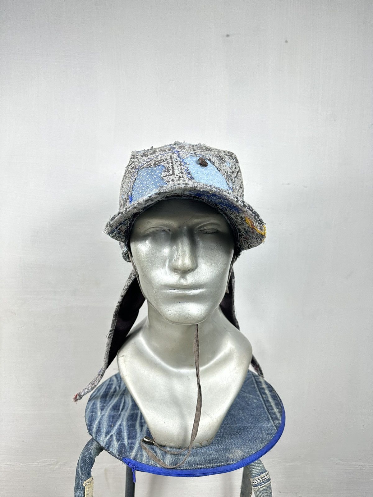 Handmade Custom Made Distressed Paisley patchwork 2 way Mask/hats Size ONE SIZE - 14 Thumbnail