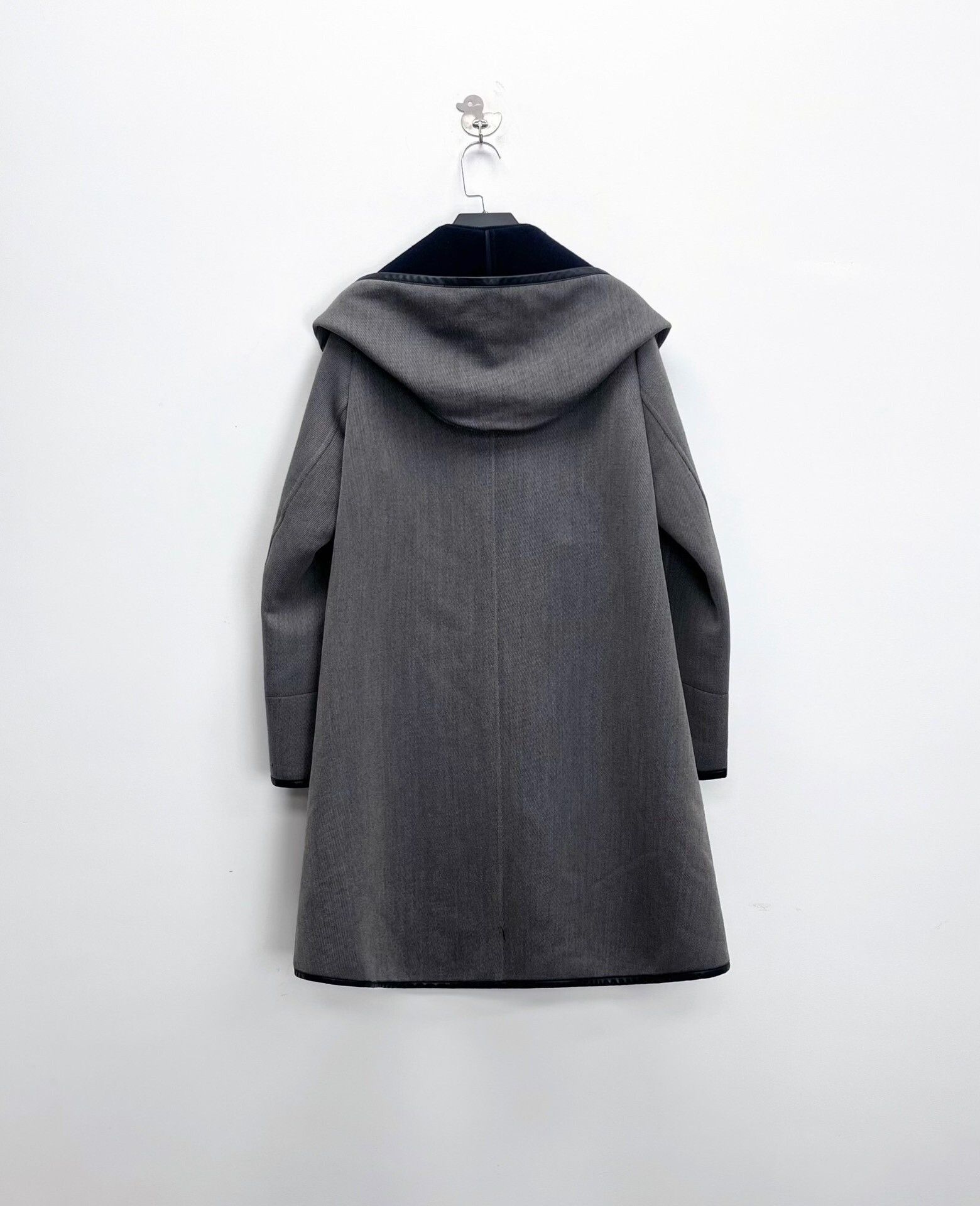 Hermes Hermes Gray Hooded Wool Coat Size US S / EU 44-46 / 1 - 2 Thumbnail