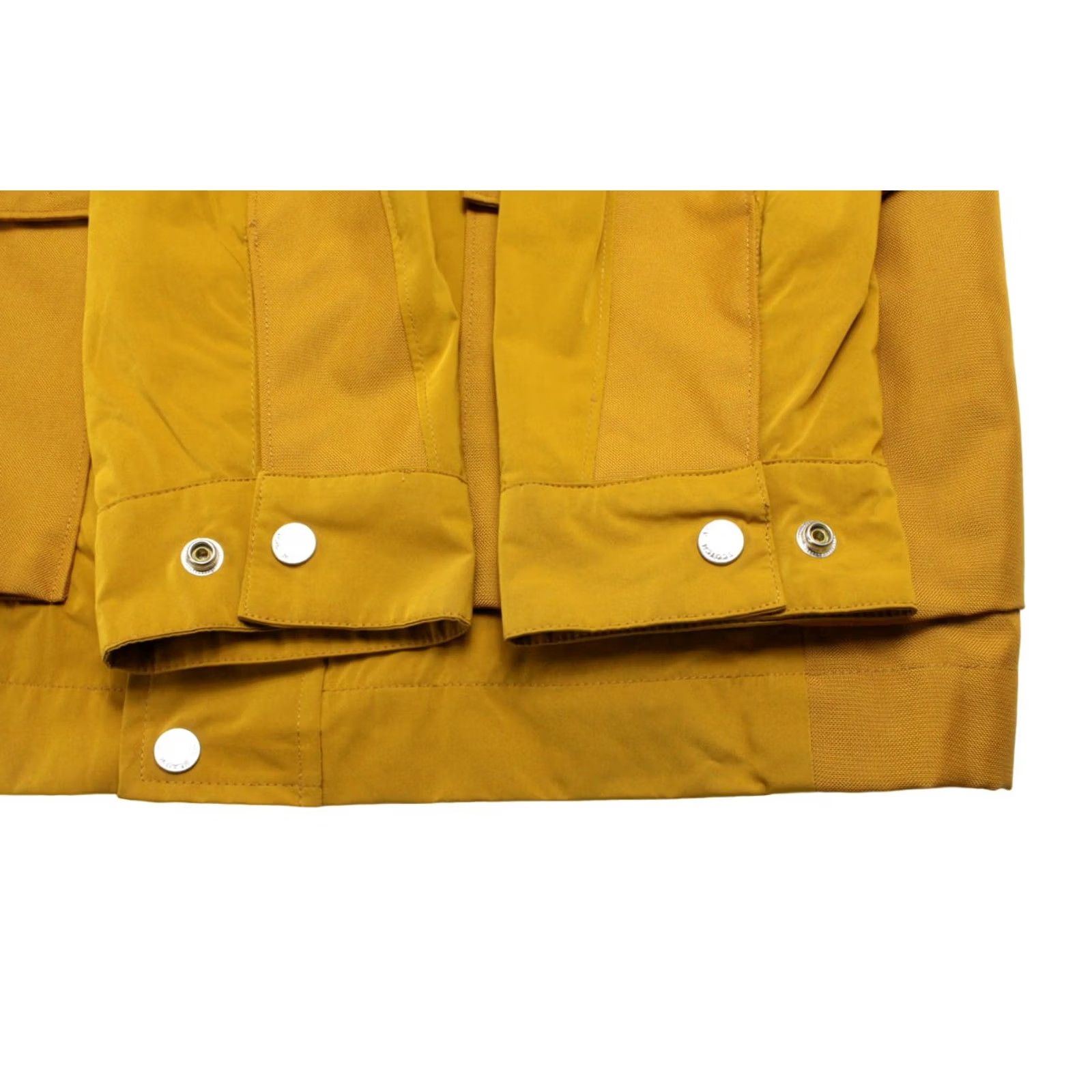 Scotch & Soda SCOTCH & SODA Jacket Men's LARGE Full Zip Hidden Hood Drawstring Waist Mustard Regular Size Mens Size US L / EU 52-54 / 3 - 7 Thumbnail