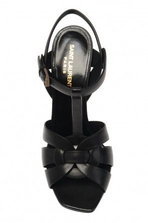 Saint Laurent Paris o1bcso1str1124 Tribute Sandals in Black Size US 12 / IT 42 - 4 Thumbnail