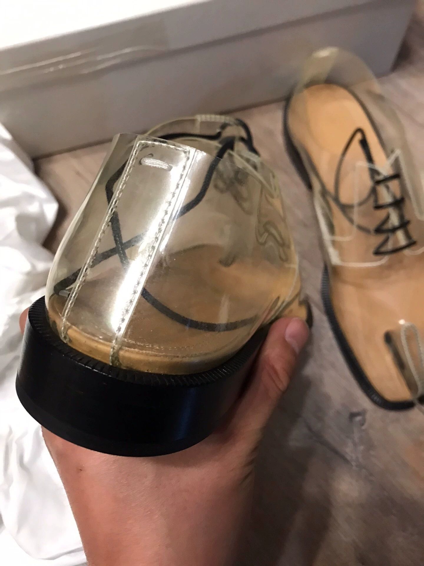 Maison Margiela Maison Margiela Tabi Clear Toe Derby EU43 Size US 10 / EU 43 - 2 Thumbnail