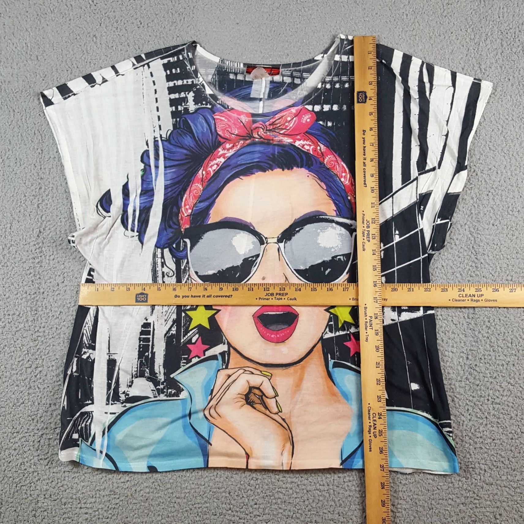 Rainbow VINTAGE Hollywood City Girl Women's Size L Sun Glasses Movie Star T Shirt Top Size L / US 10 / IT 46 - 7 Thumbnail