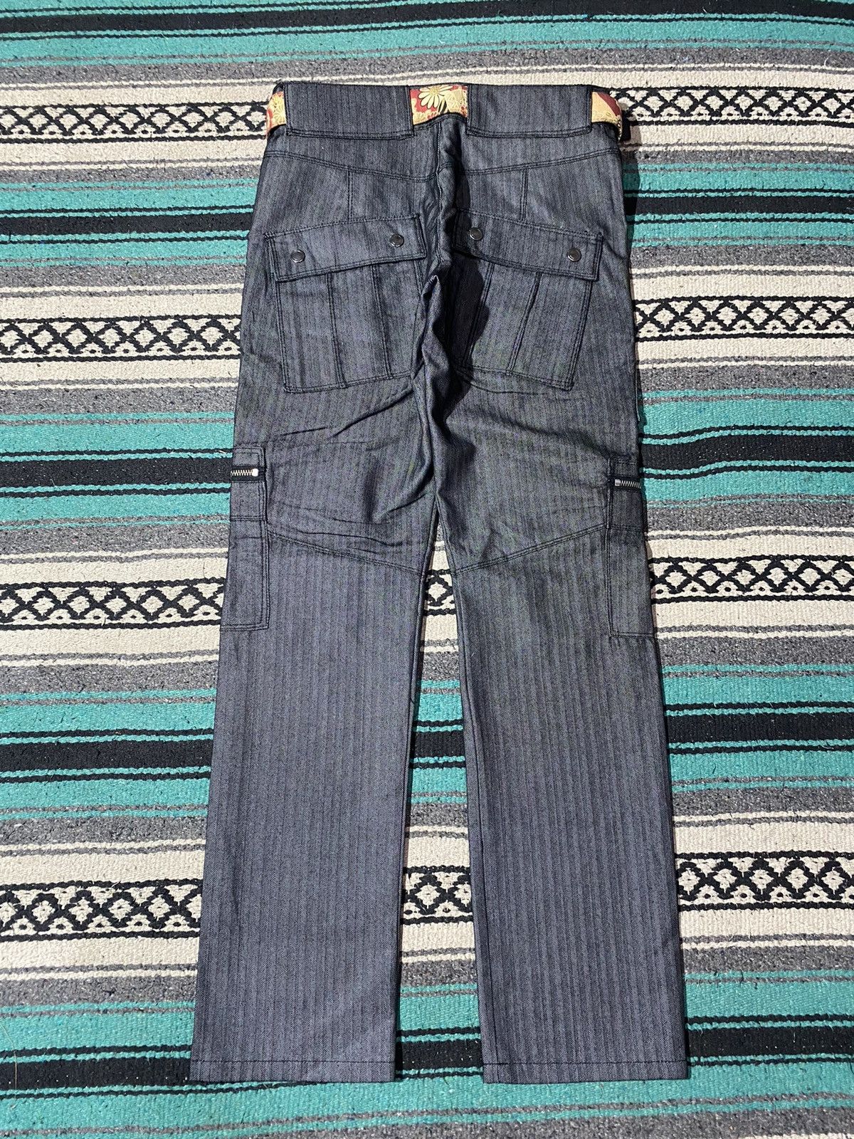 semanticdesign 2000s SemanticDesign - Vkei Waxed Multi Cargo Pants Size US 31 - 5 Thumbnail
