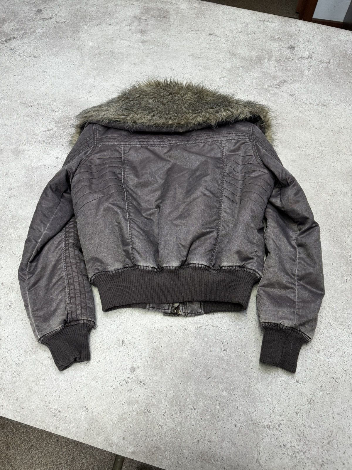 Japanese Brand Vintage 00s Faded Fur Raf Simons Rick Owens Style Jacket Size US S / EU 44-46 / 1 - 7 Thumbnail