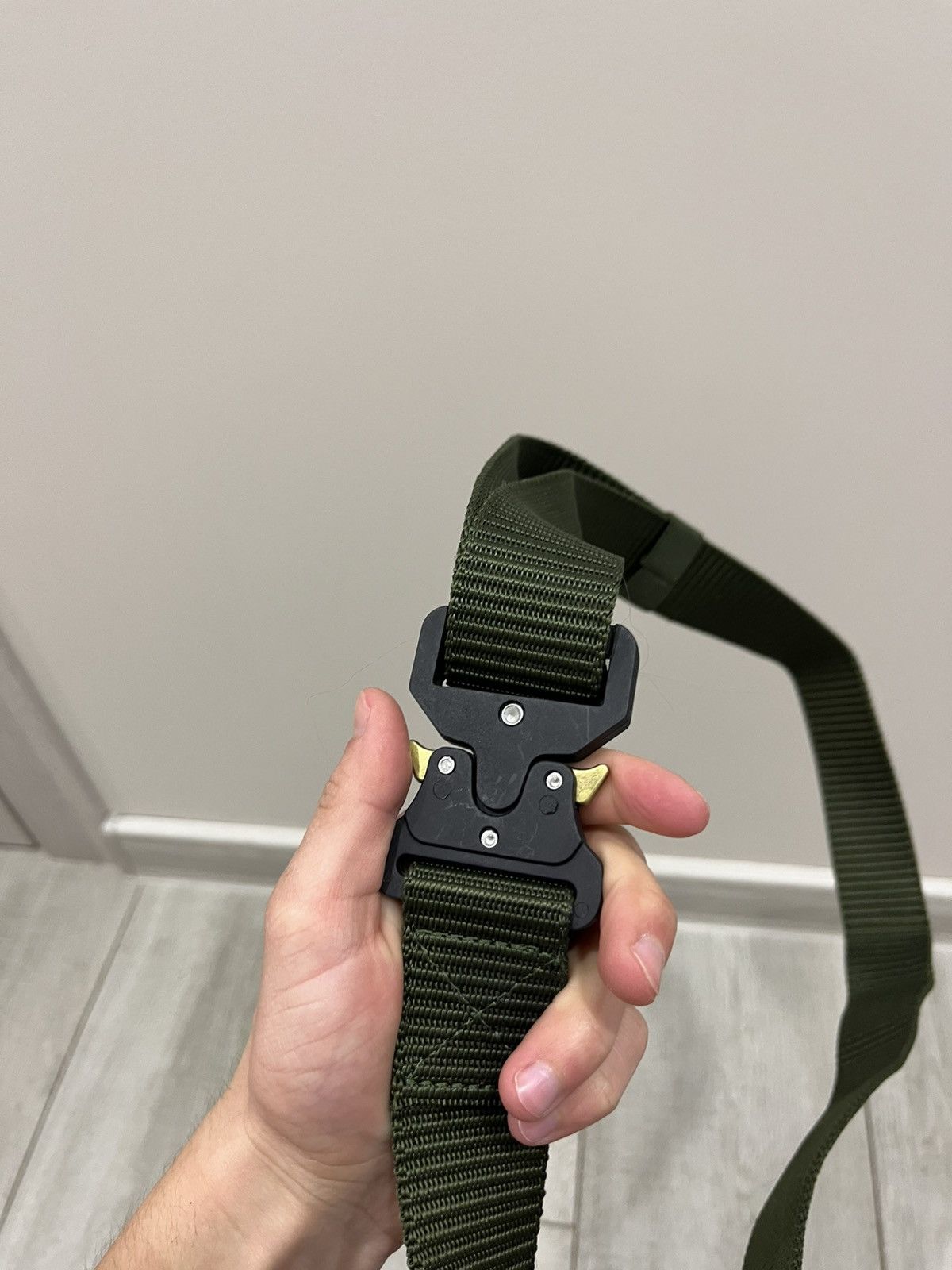 If Six Was Nine Vintage 90s Y2K Alyx Style Tactical Belt Green Buckle Size ONE SIZE - 2 Thumbnail