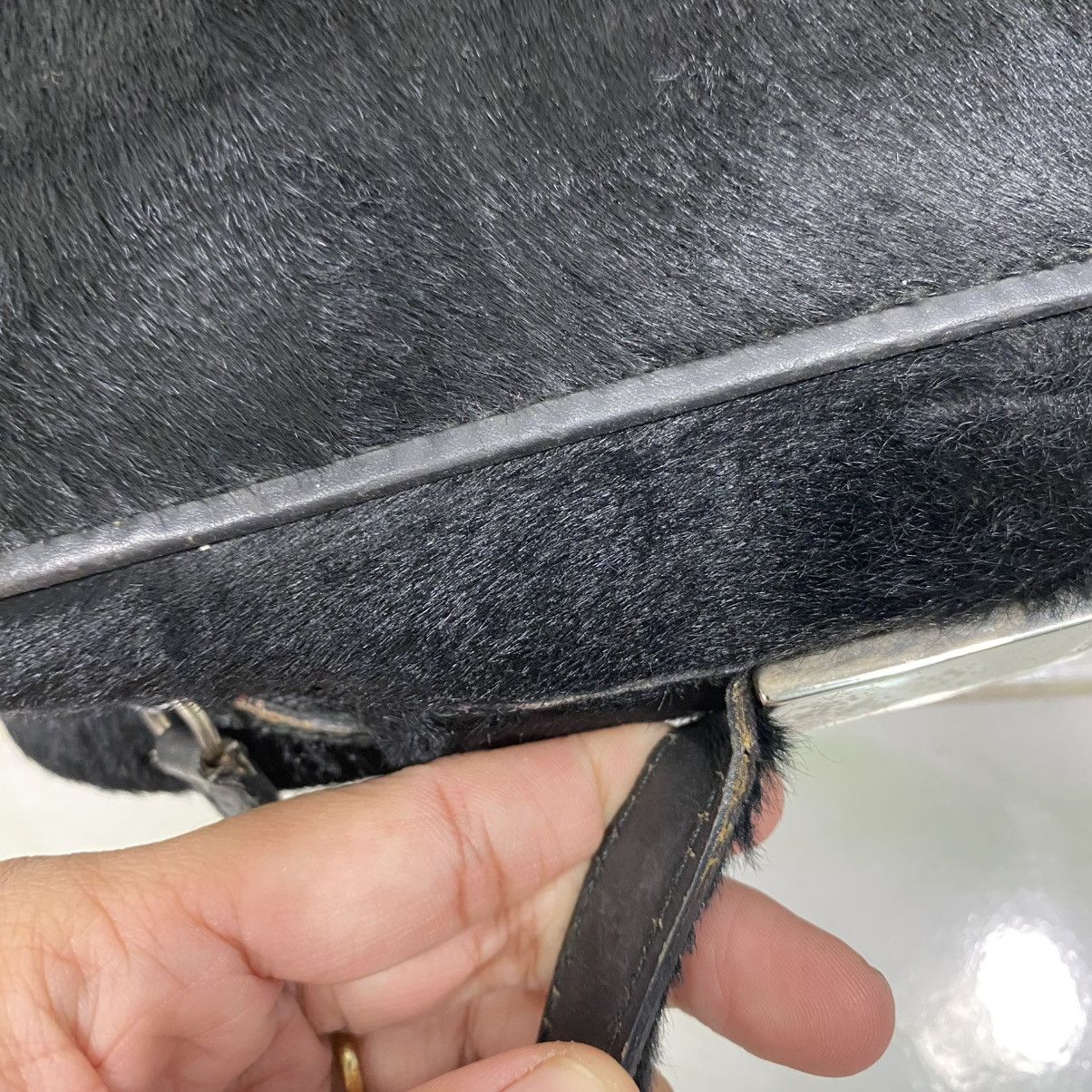 Gucci 🔥VINTAGE GUCCI PONY FUR CROSSBODY BAG Size ONE SIZE - 13 Thumbnail