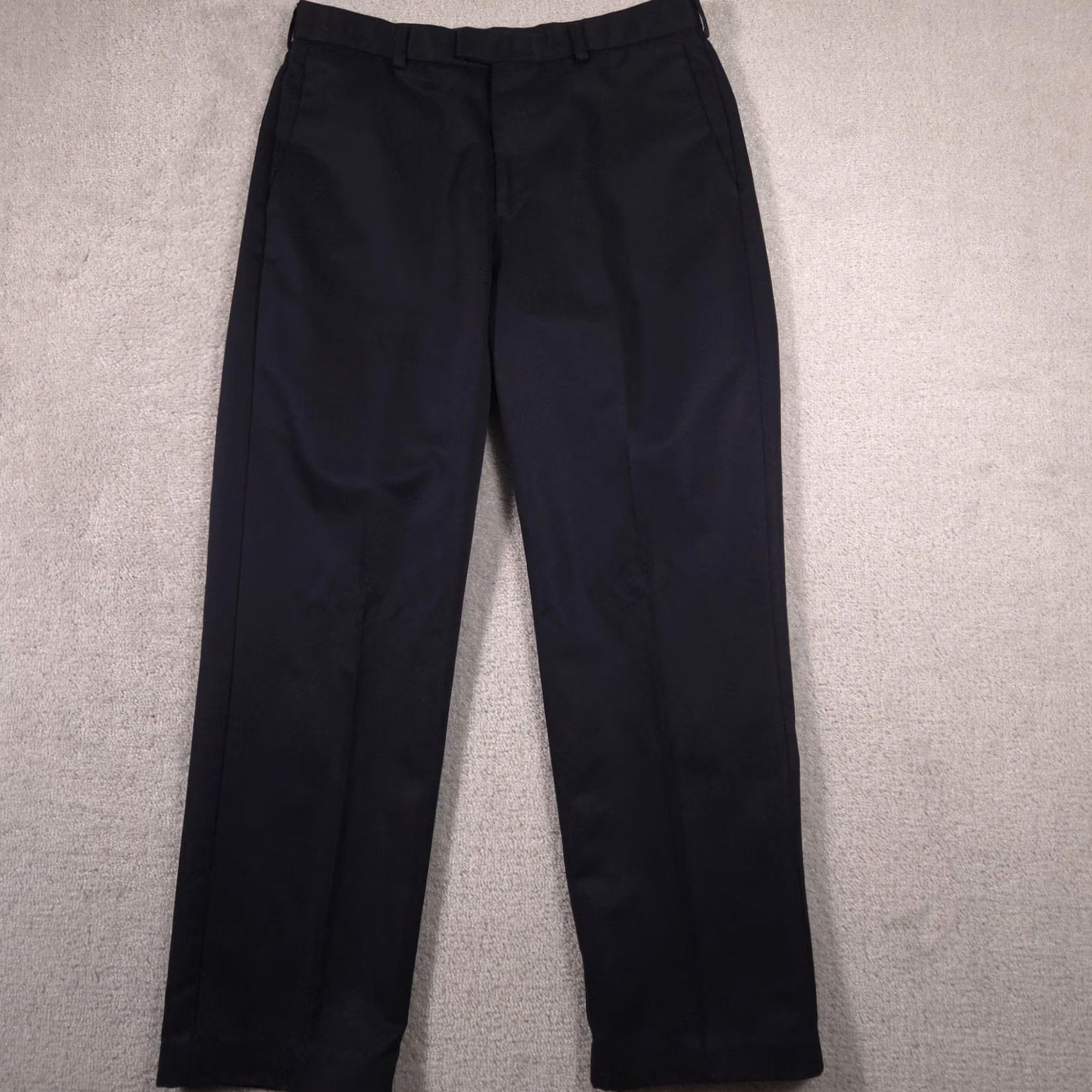 Dockers Dockers Premium Dress Pants Mens 34x31.5 Blue Flat Front Straight Leg Business Size US 34 / EU 50 - 2 Thumbnail