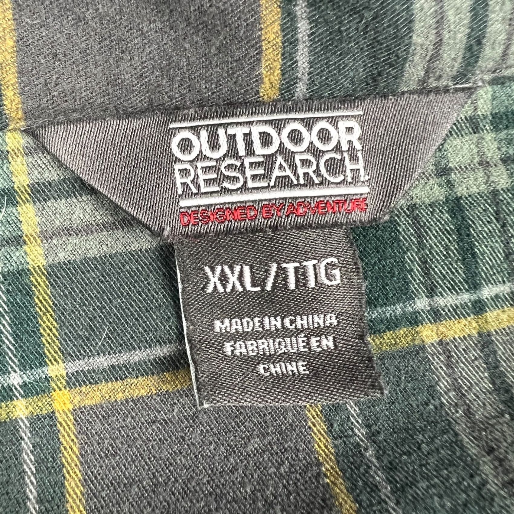 Outdoor Research Outdoor Research Kulshan Flannel Shirt Mens 2XL Green Plaid Long Sleeve Gorpcore Size US XXL / EU 58 / 5 - 3 Thumbnail