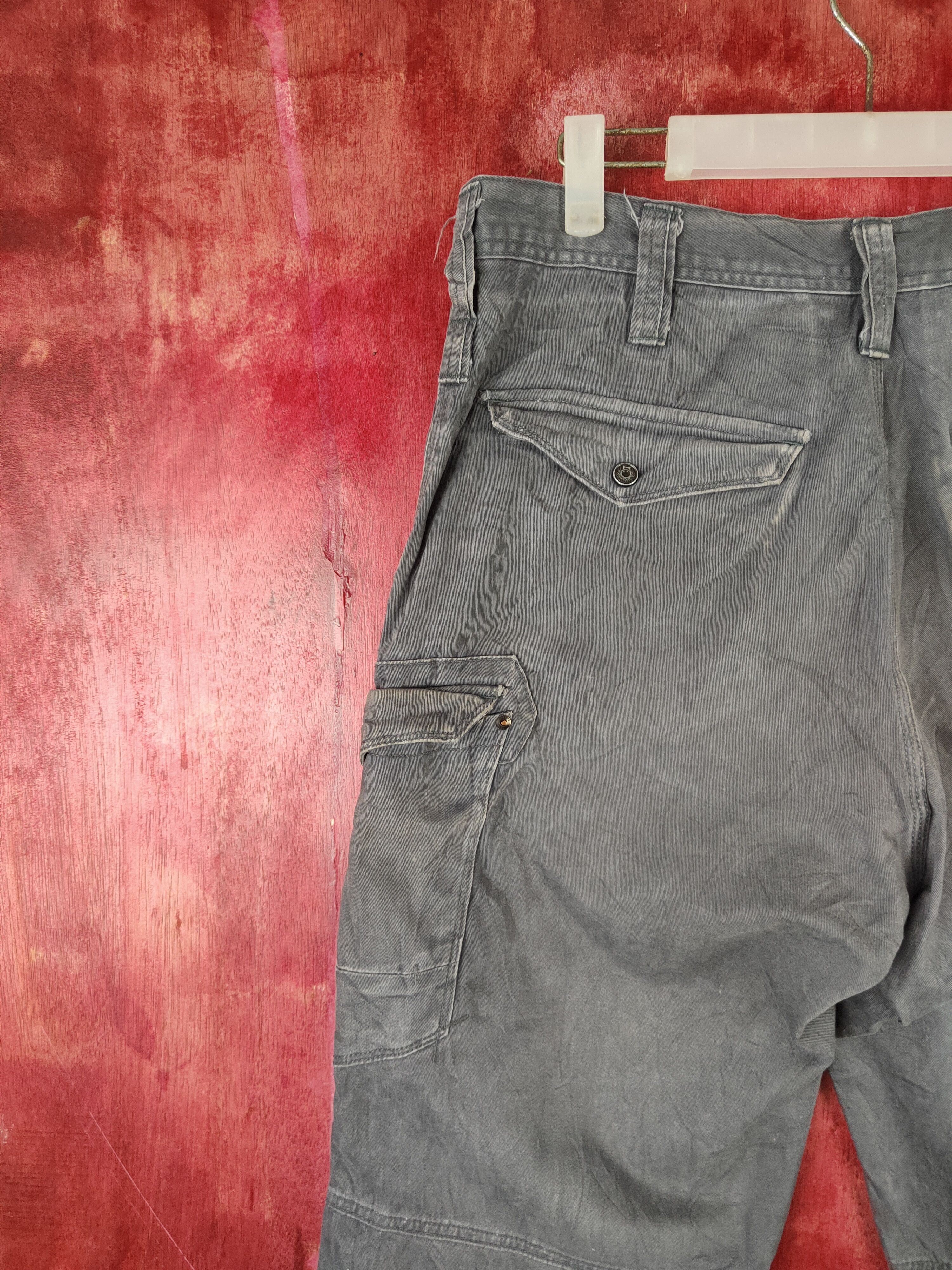 Japanese Brand Evenriver Dark Gray Faded Multipocket Cargo Pants #S1315 Size US 34 / EU 50 - 9 Thumbnail