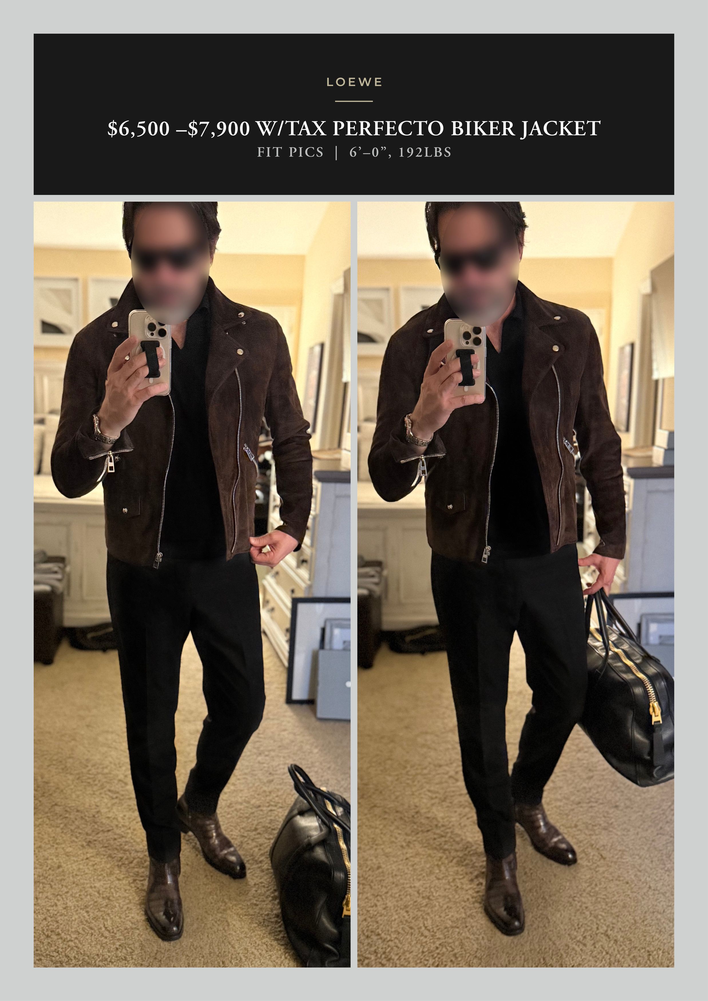 Loewe Collector Piece, Rare LOEWE JW Anderson Suede Biker Size US M / EU 48-50 / 2 - 2 Thumbnail