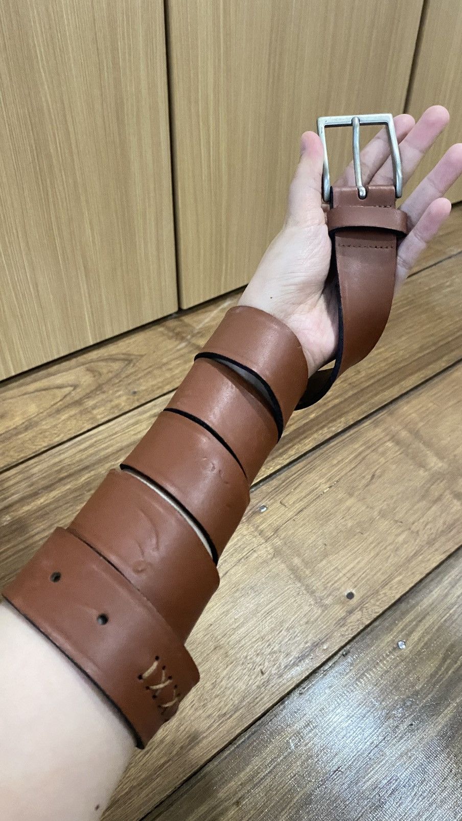 Vintage Y2K vintage belt leather made in italy Size ONE SIZE - 1 Thumbnail