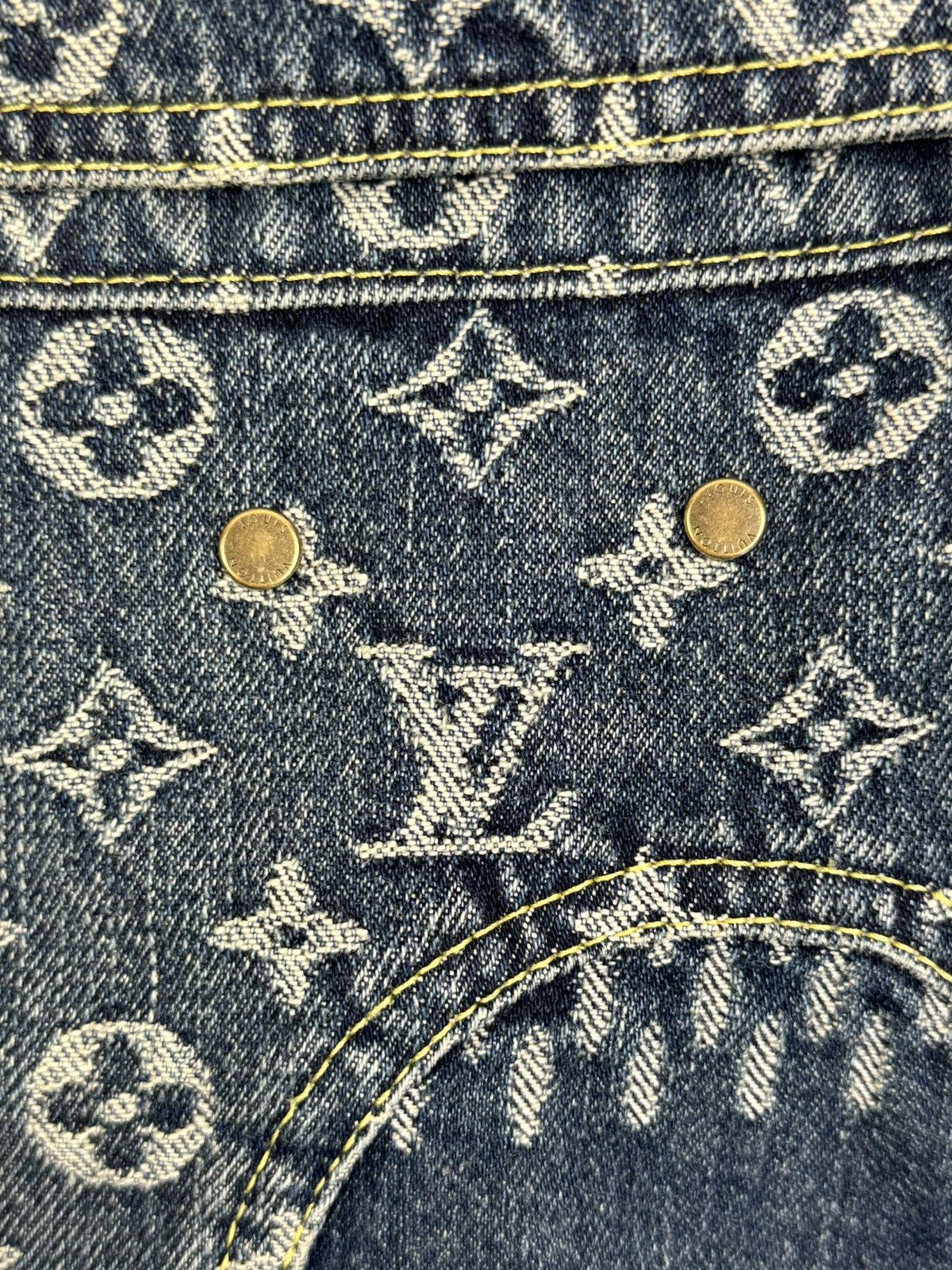 Louis Vuitton LOUIS VUITTON X NIGO MONOGRAM BLUE DENIM JACKET Size US XL / EU 56 / 4 - 7 Thumbnail