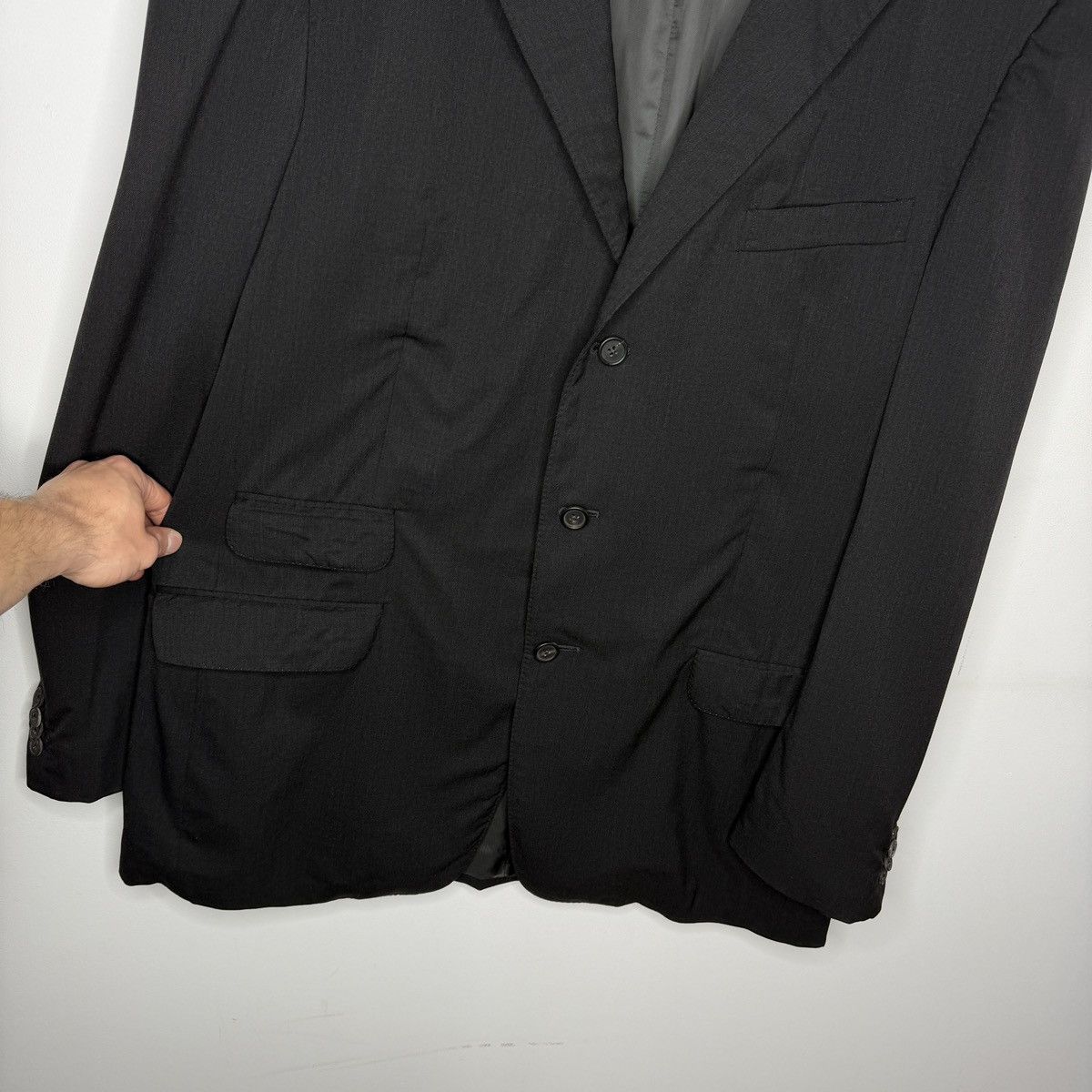 Gucci Gucci Vintage Tom Ford Era Black Blazer Wool Jacket Size 46R - 5 Thumbnail