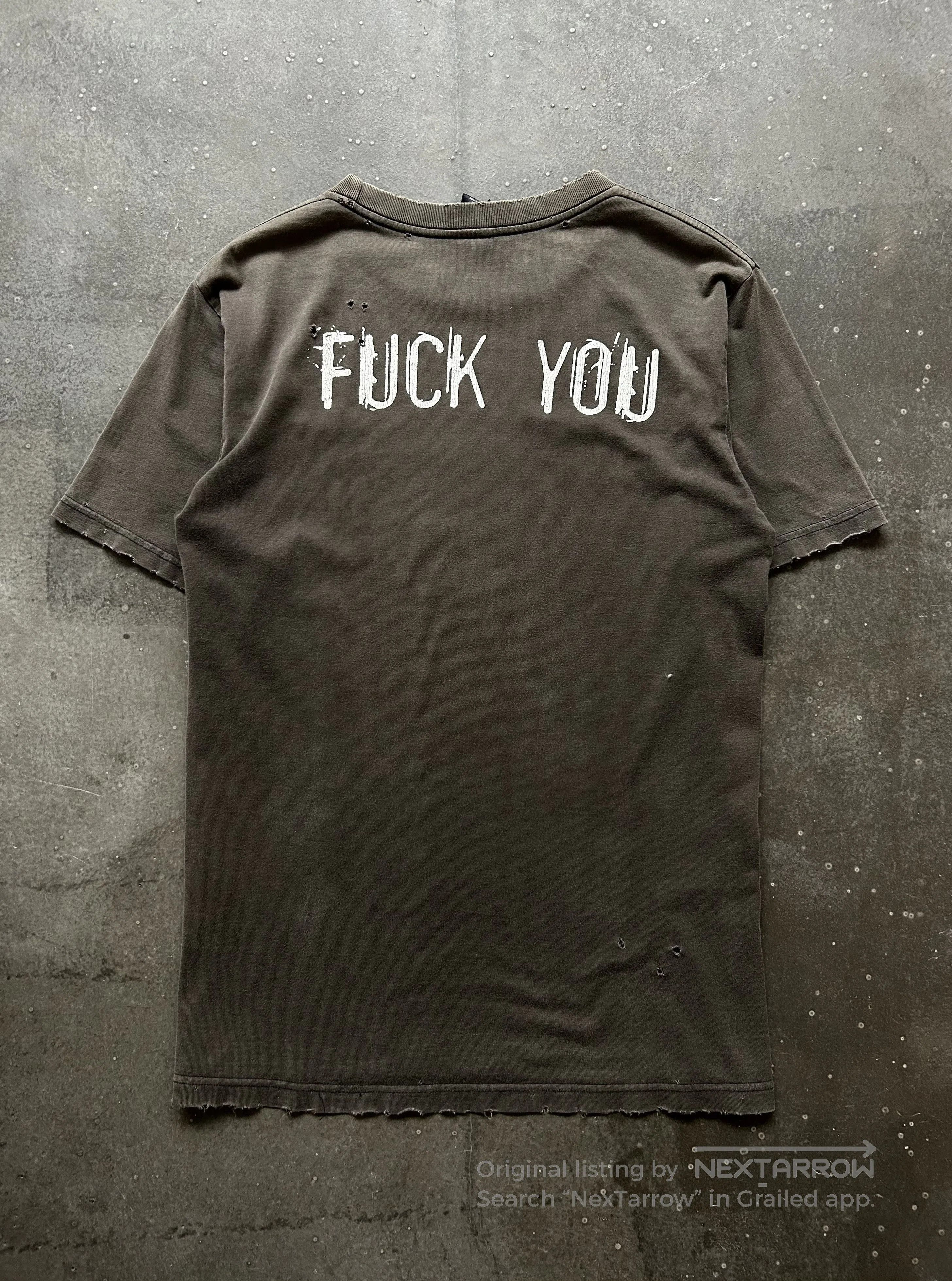 DEN IM by SIKI IM Number (N)ine 04ss Slogan Distressed Tee. Size US M / EU 48-50 / 2 - 2 Thumbnail