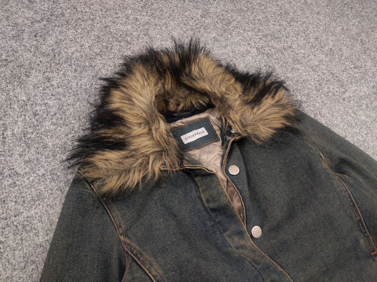 Hysteric Glamour Vintage Y2K Clockhouse denim Fur Jacket if six was nine LGB Size M / US 6-8 / IT 42-44 - 4 Thumbnail