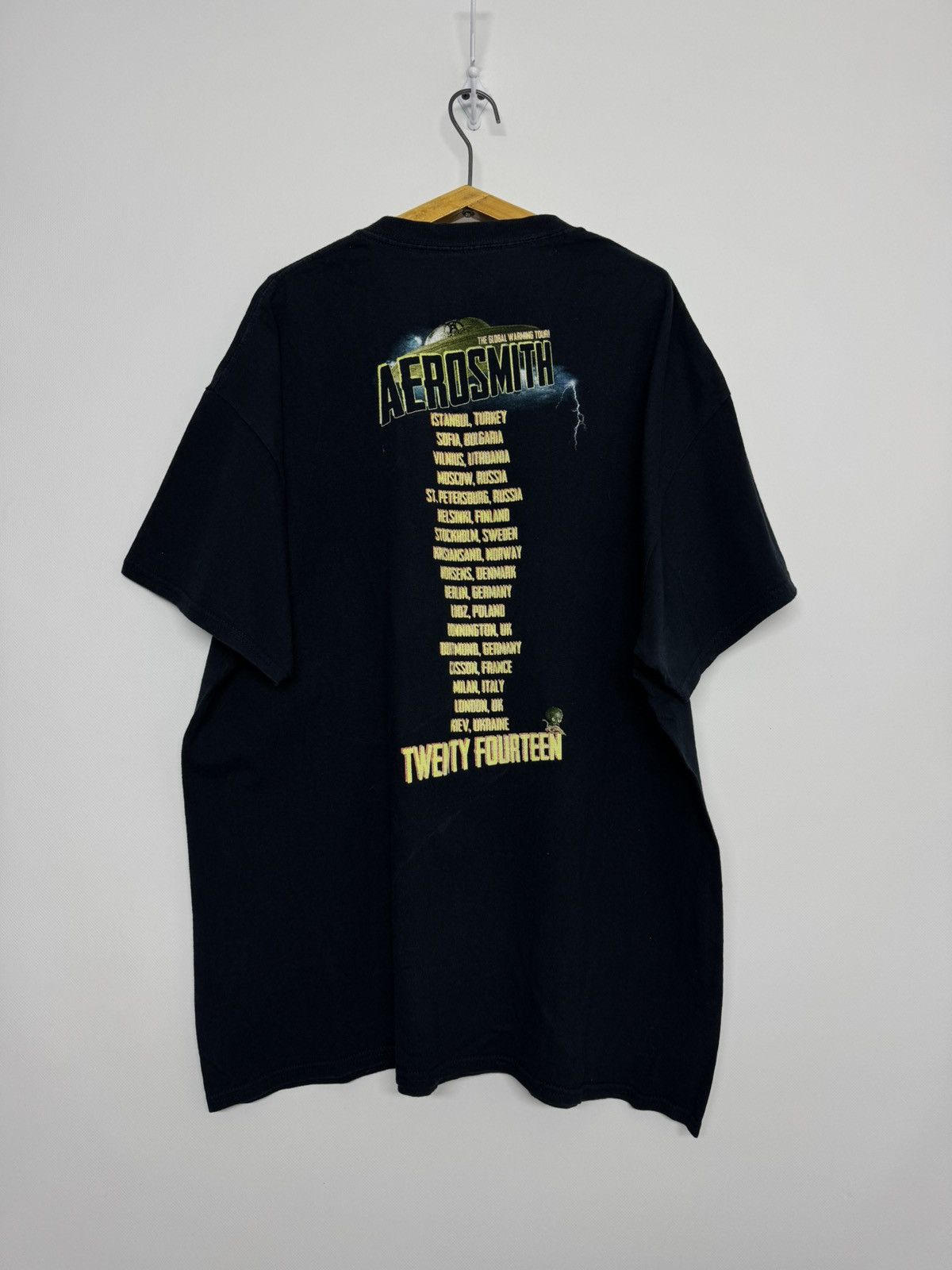 Gildan Aerosmith The Global Warming Tour 2014 T Shirt Size US XL / EU 56 / 4 - 4 Thumbnail