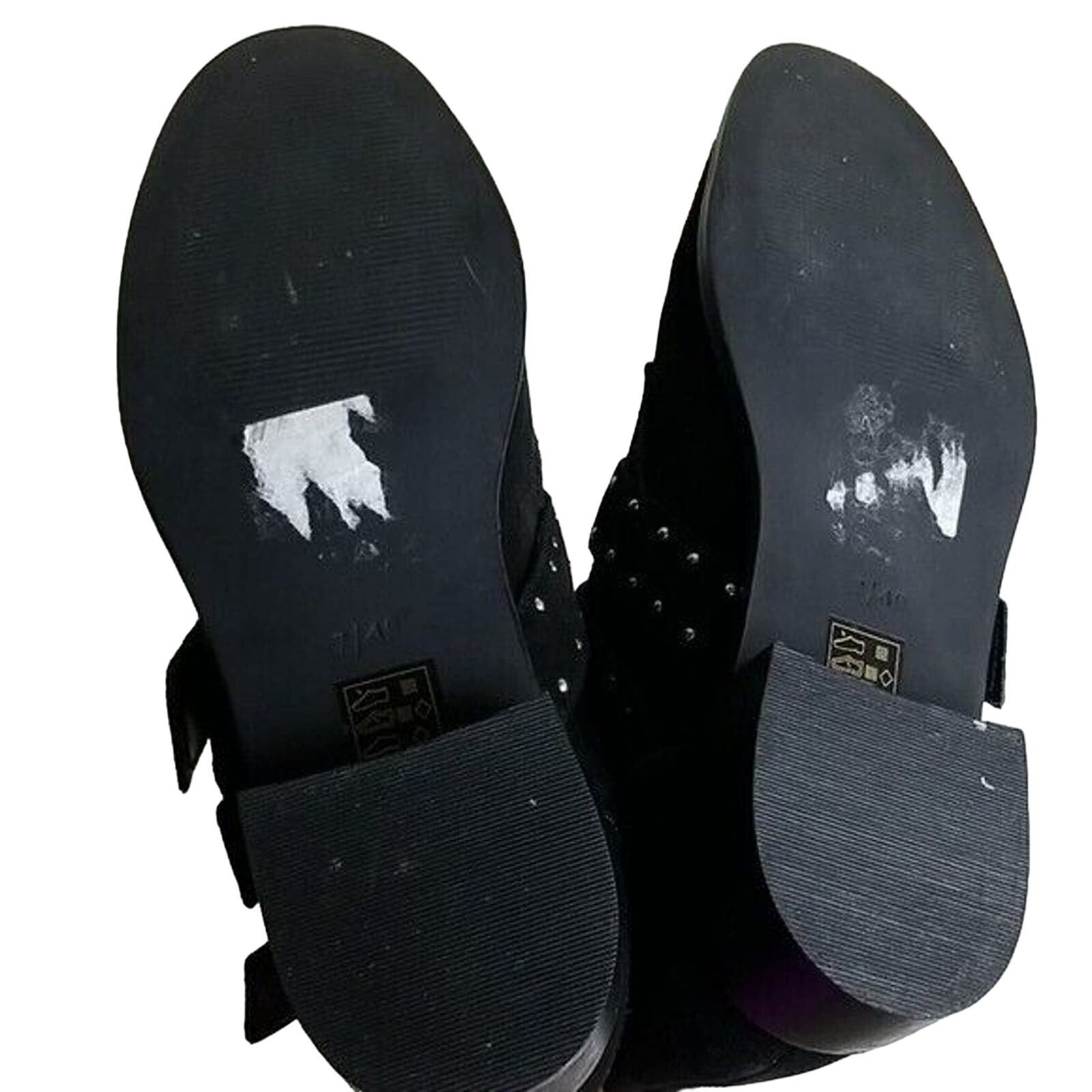Topshop Topshop Ankle Boots Womens 40 (US 9-9.5) Black Suede Leather Size US 9 / EU 42 - 8 Thumbnail