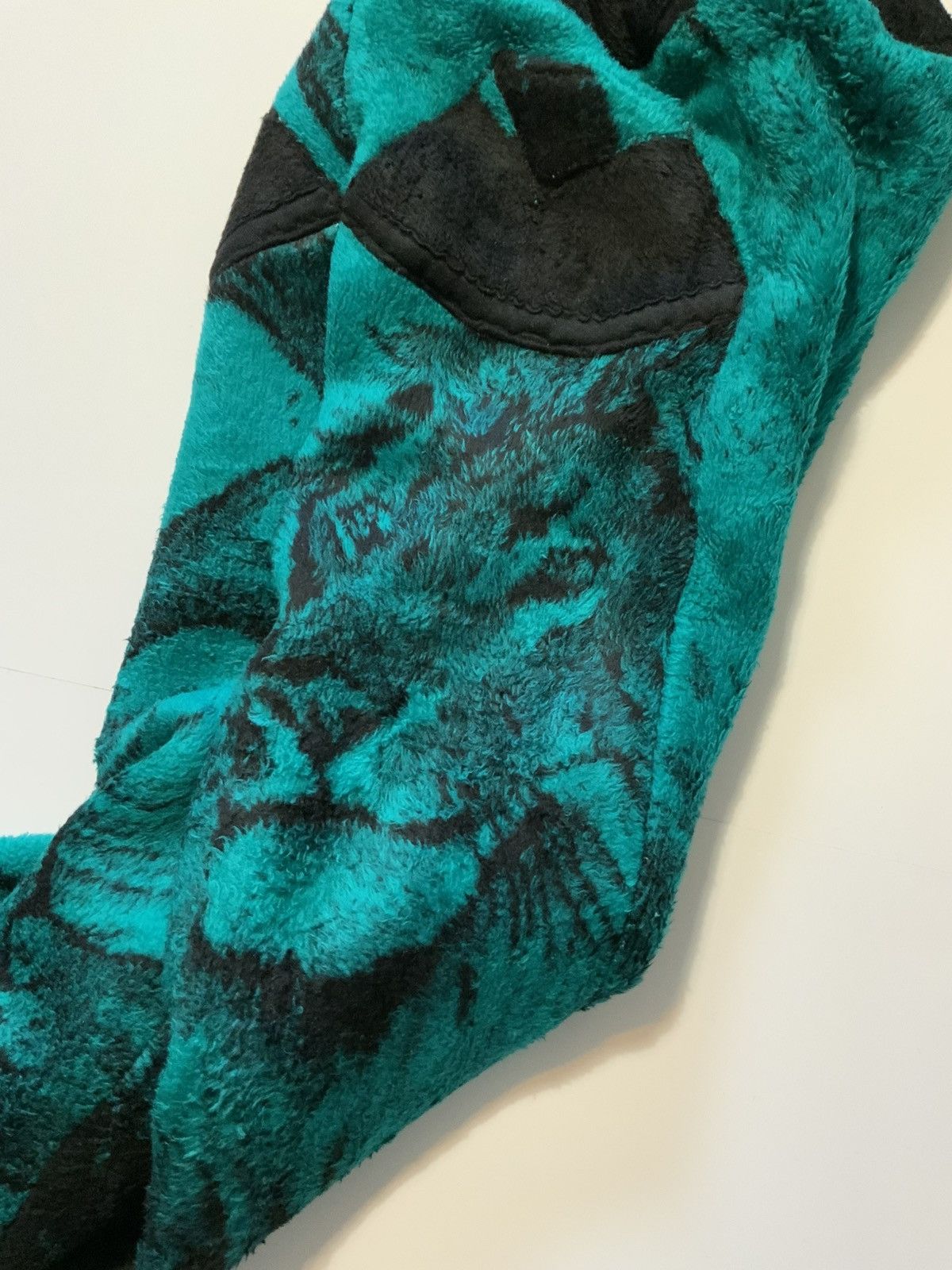 Handmade × Vintage VTG San Marcos Lion Pile Fleece Blanket AOP Wide Leg Pants Size US 32 / EU 48 - 5 Thumbnail