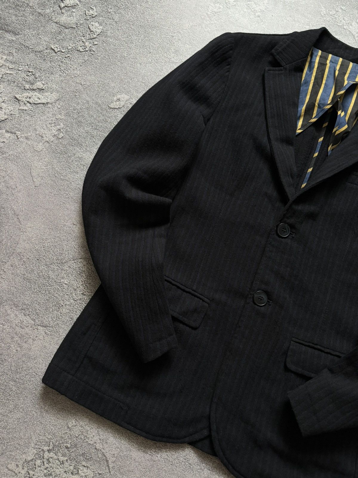 Designer × Officina36 Officina36 striped size48 button up blazer jacket light coat Size US S / EU 44-46 / 1 - 3 Thumbnail