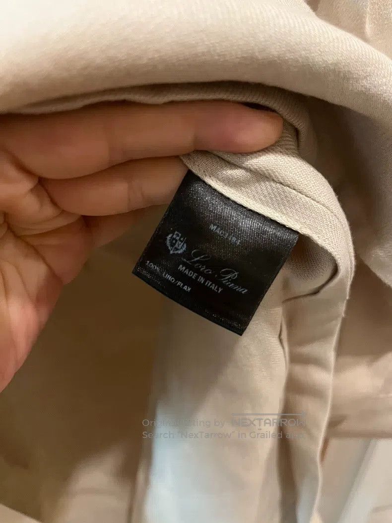 Loro Piana LORO PIANA 23 Beige Linen Casual Shirt Size M / US 6-8 / IT 42-44 - 7 Thumbnail