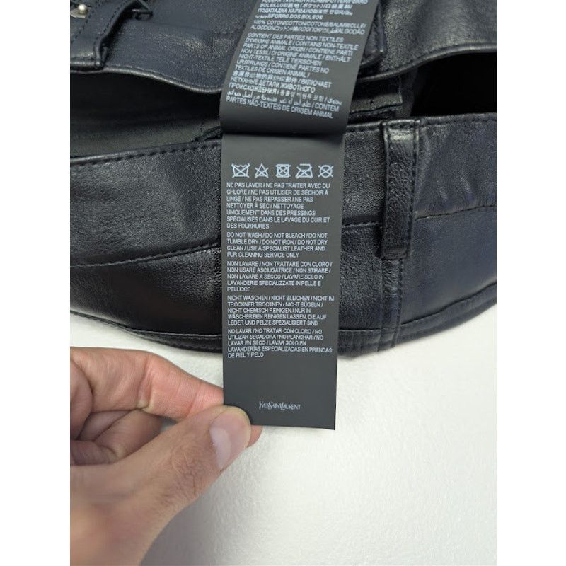 Saint Laurent Paris o1rshd1 Agora Stretch Skinny 5-Pocket Leather Pants in Black Size US 38 / EU 54 - 19 Thumbnail