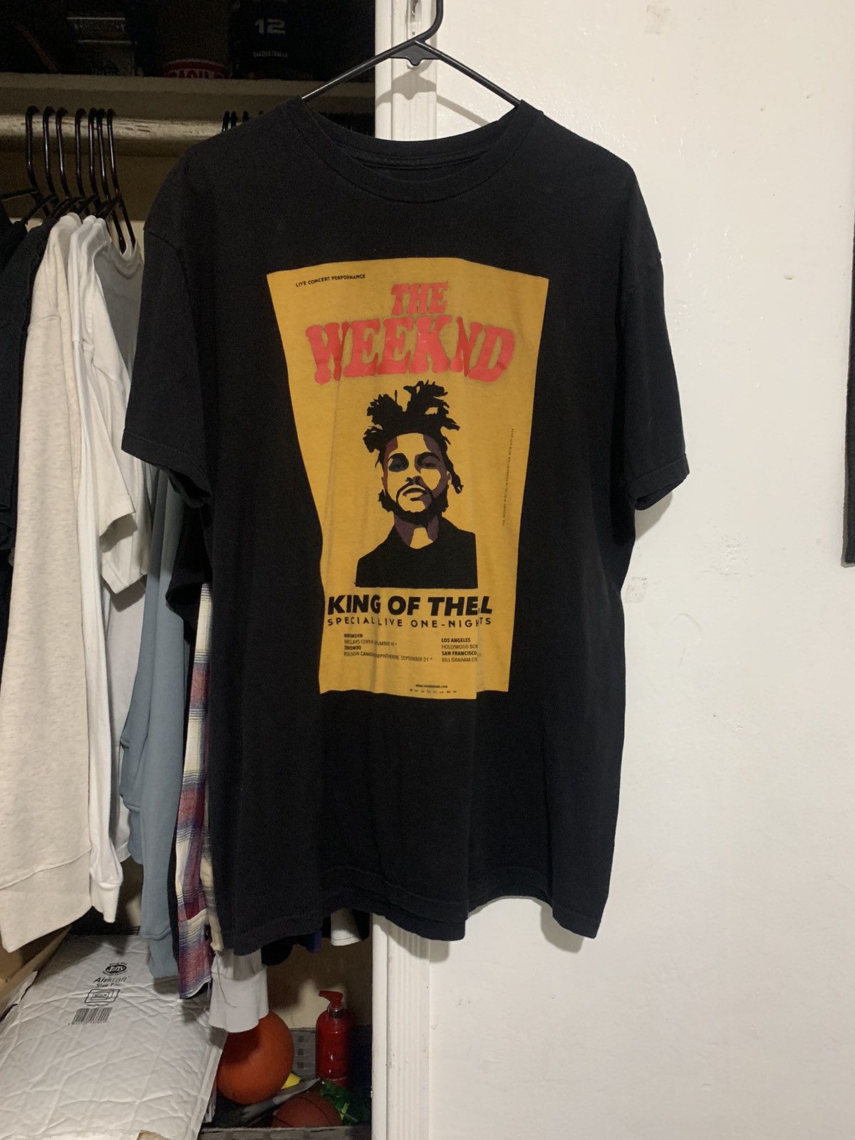 image of The Weeknd King Of The Fall Tour Tee in Black, Men's (Size XL)