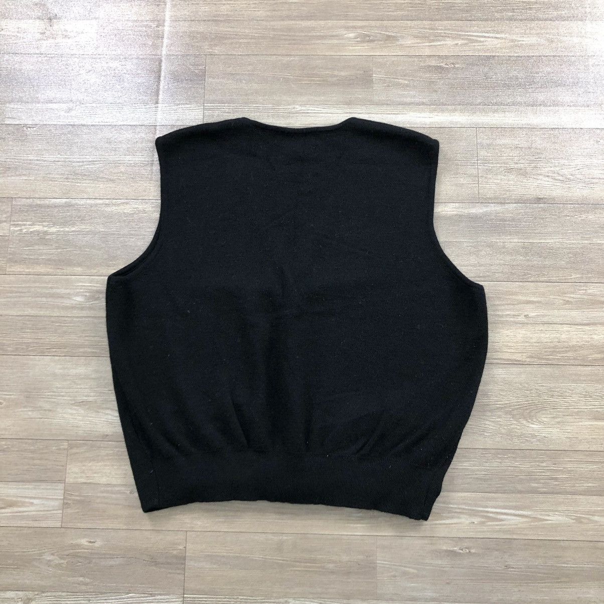 Yves Saint Laurent Vintage Yves Saint Laurent Pour Homme Knit Vest Black Luxury Size US L / EU 52-54 / 3 - 8 Thumbnail