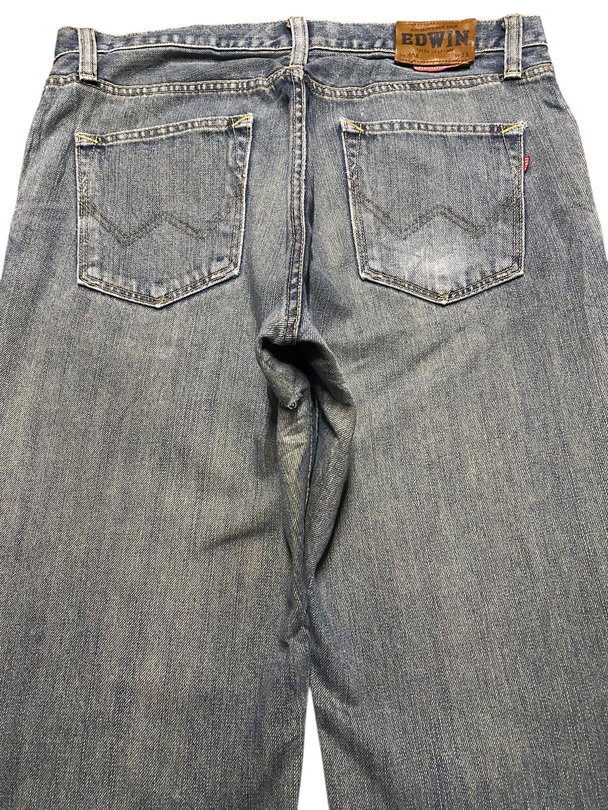 Edwin Vintage Japanese Brand Edwin 404 Faded Dustressed Loose Size US 35 - 4 Thumbnail
