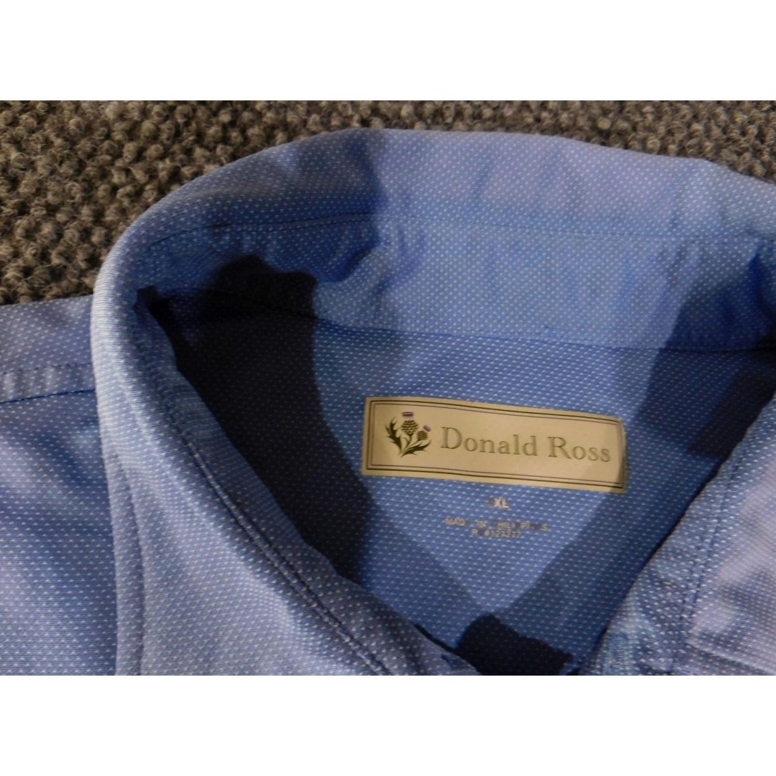 Vintage Donald Ross Polo Shirt Mens XL Light Blue Performance Golf Georgian National Polo Shirt Mens XL Light Blue Golf Shirt Size US XL / EU 56 / 4 - 5 Thumbnail