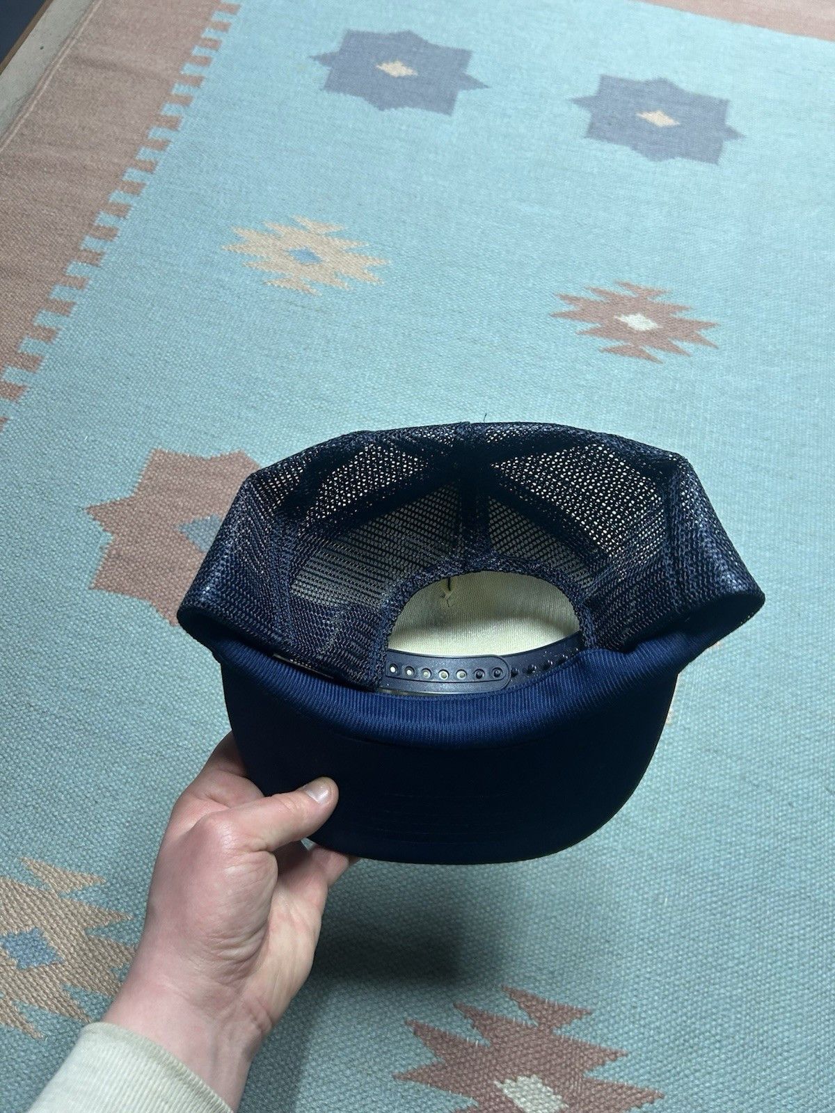 Vintage Vtg trucker hat mesh Valley Petreoleum oil gas Michigan blue Size ONE SIZE - 4 Thumbnail