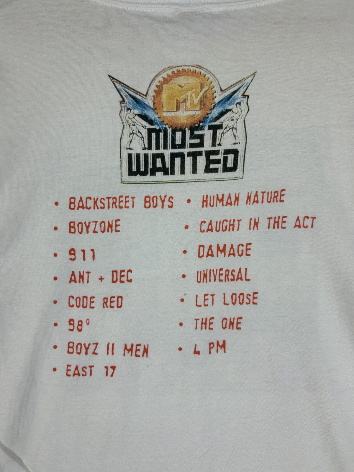 Band Tees × Vintage Vintage 90s MTV Most Wanted Boys Compilation Album/ Boy Band Size US L / EU 52-54 / 3 - 4 Thumbnail