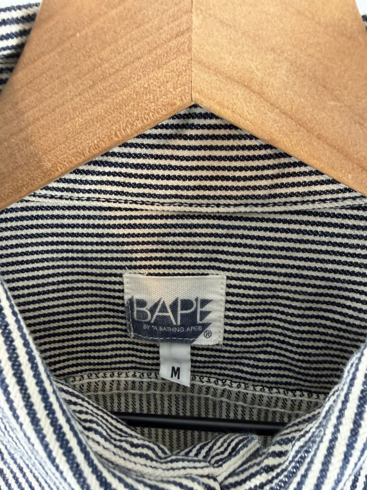 Bape Bape Stripe Work Shirts Size US M / EU 48-50 / 2 - 4 Thumbnail