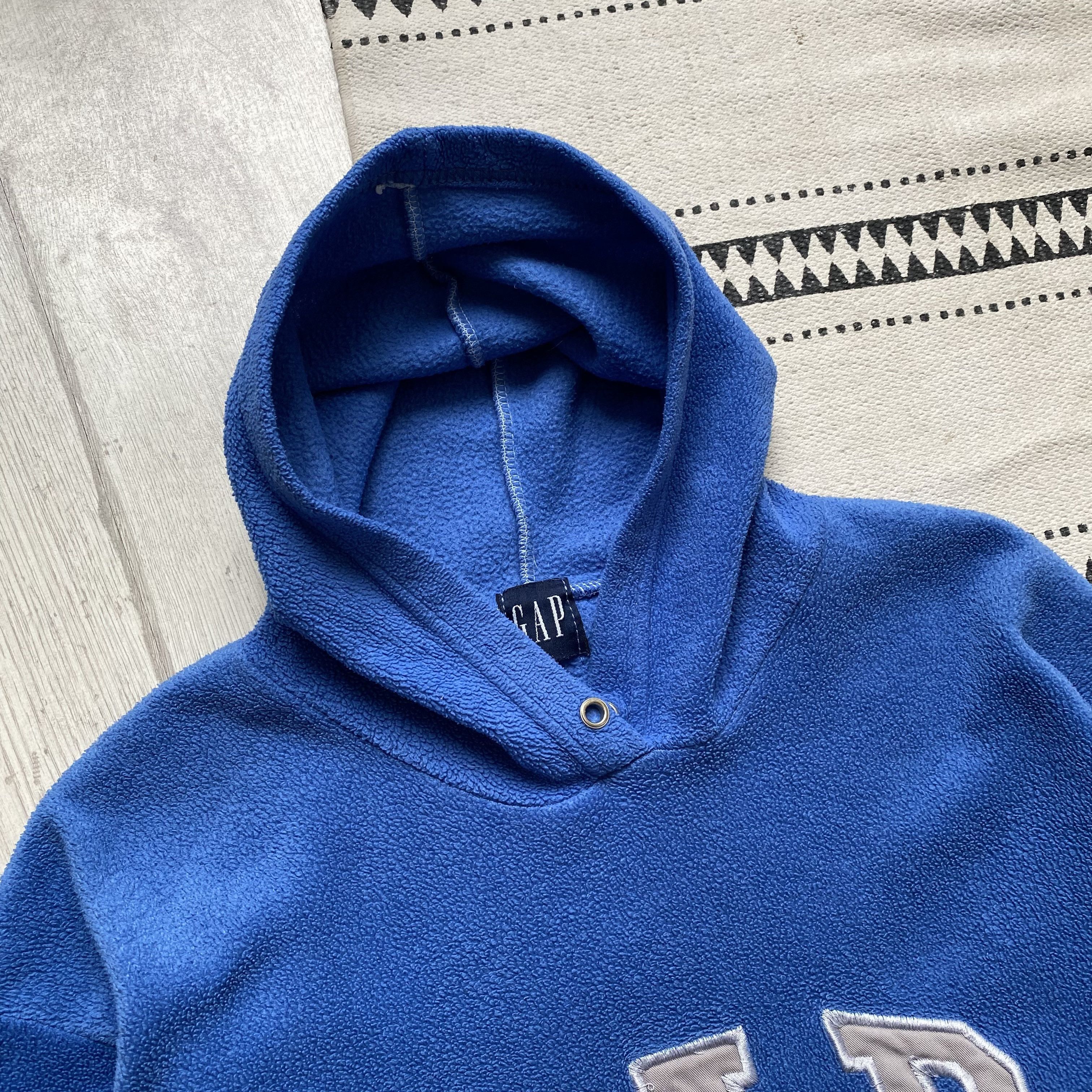 Gap Vintage Gap Fleece Hoodie Embrodery Big Logo Size US S / EU 44-46 / 1 - 2 Thumbnail