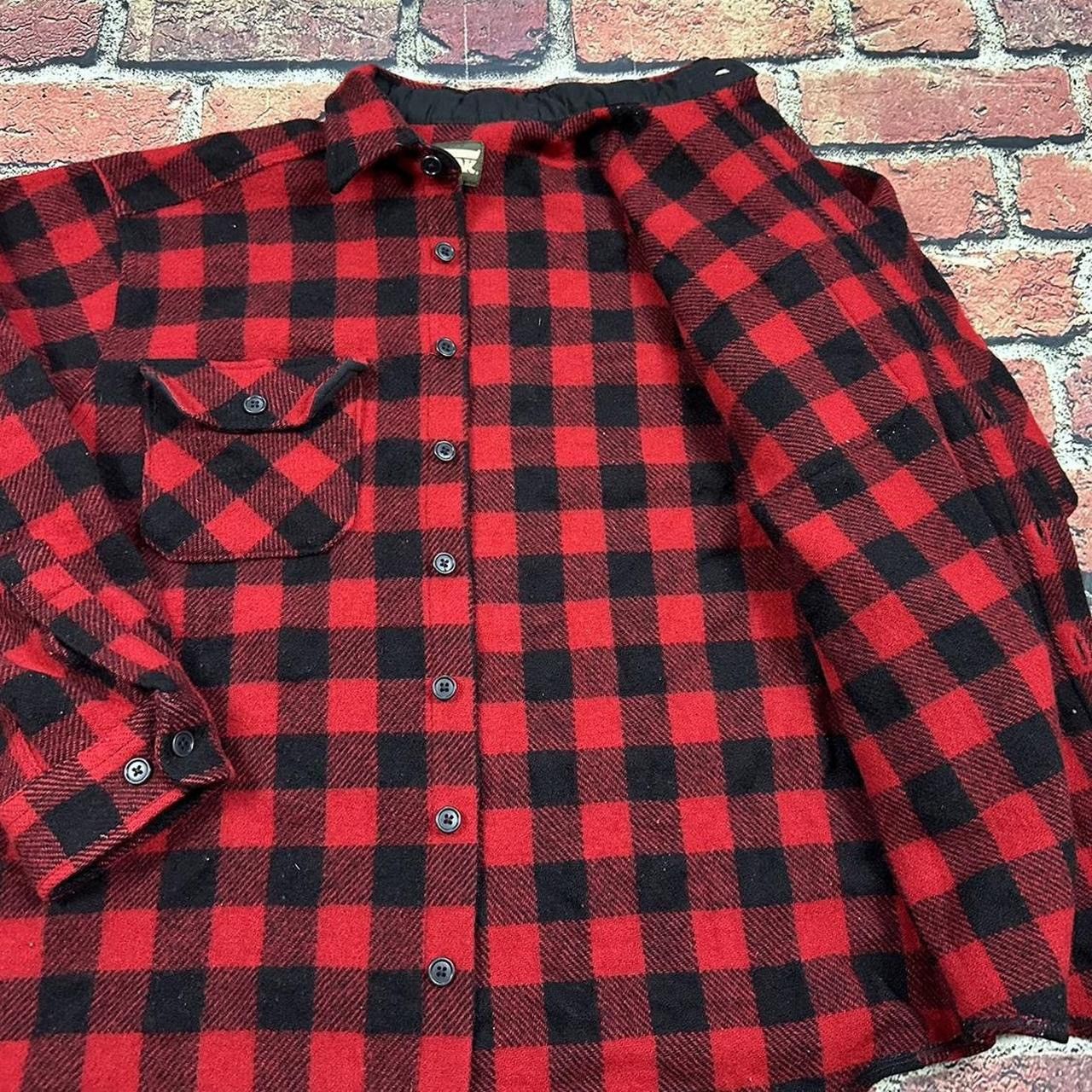 SafTbak Vintage SAFTBAK Buffalo Plaid Shirt Jacket Wool Shacket Size US L / EU 52-54 / 3 - 5 Thumbnail