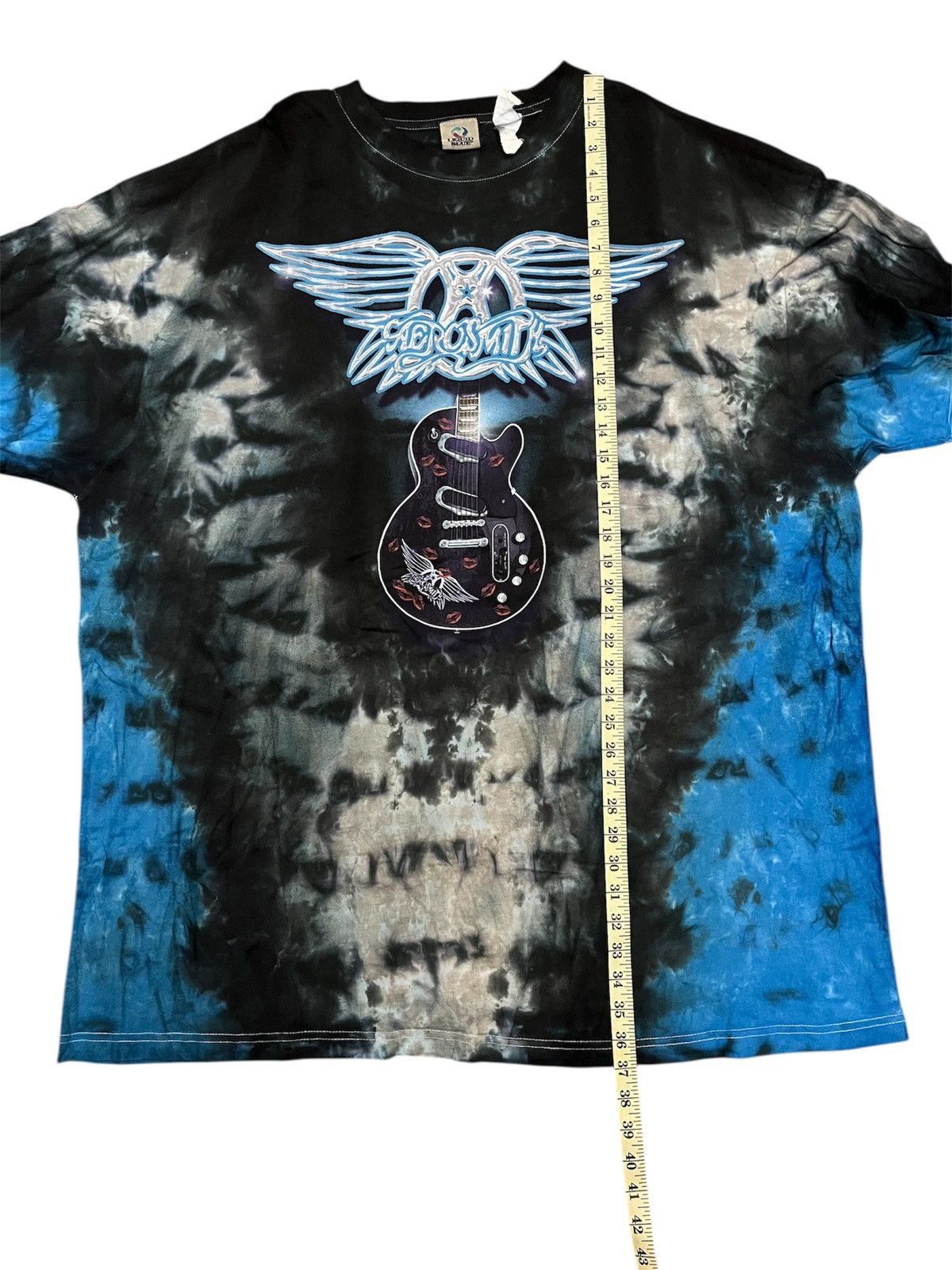 Vintage LIQUID BLUE AEROSMITH BAND x TIE DYE x RARE Size US XXL / EU 58 / 5 - 5 Thumbnail