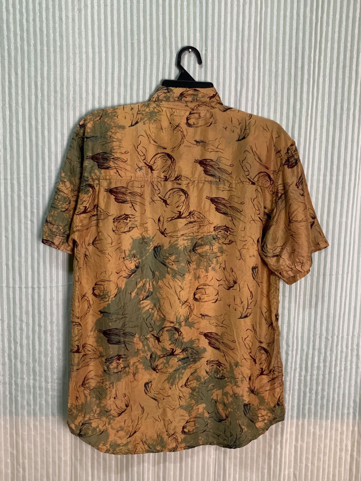 SikSilk Rare Design Vintage Silk Uomo Short Sleeve Button Ups Shirt Size US S / EU 44-46 / 1 - 2 Thumbnail