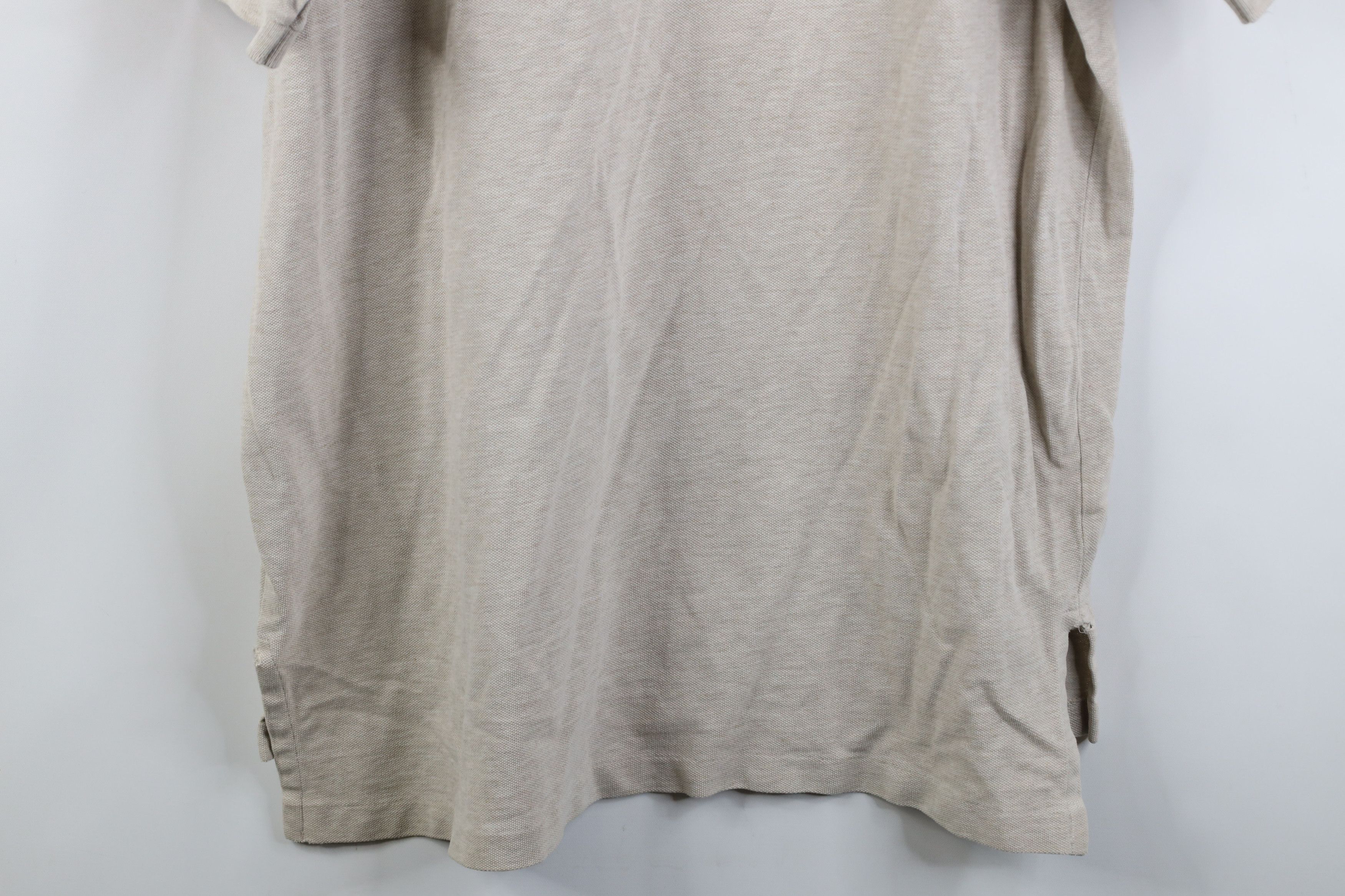 Ralph Lauren Vinage 90s Ralph Lauren Knit Collared Golf Polo Shirt Beige Size US XL / EU 56 / 4 - 16 Thumbnail