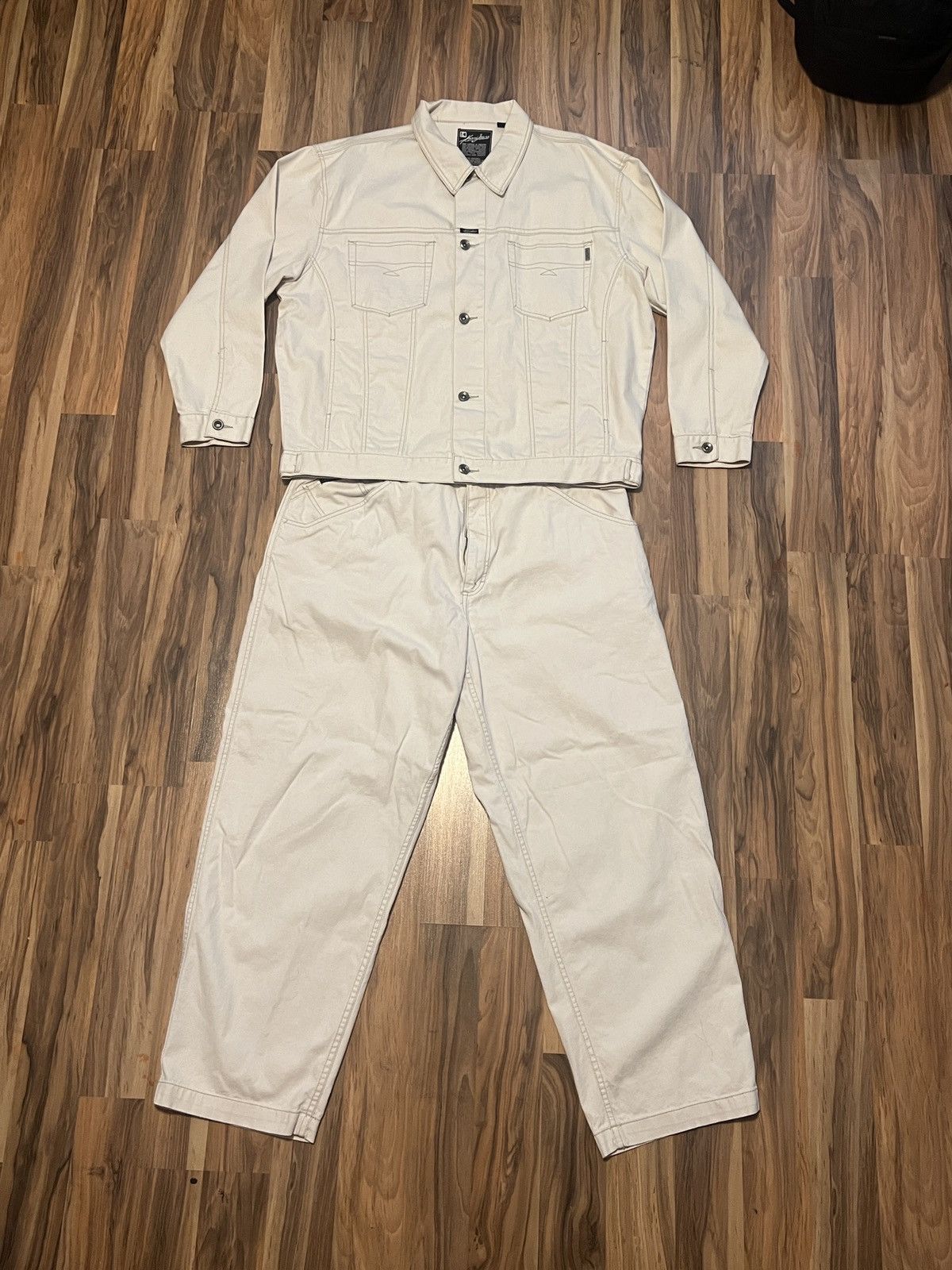 Karl Kani Karl Kani FULL White Denim Set Size US 40 / EU 56 - 1 Thumbnail
