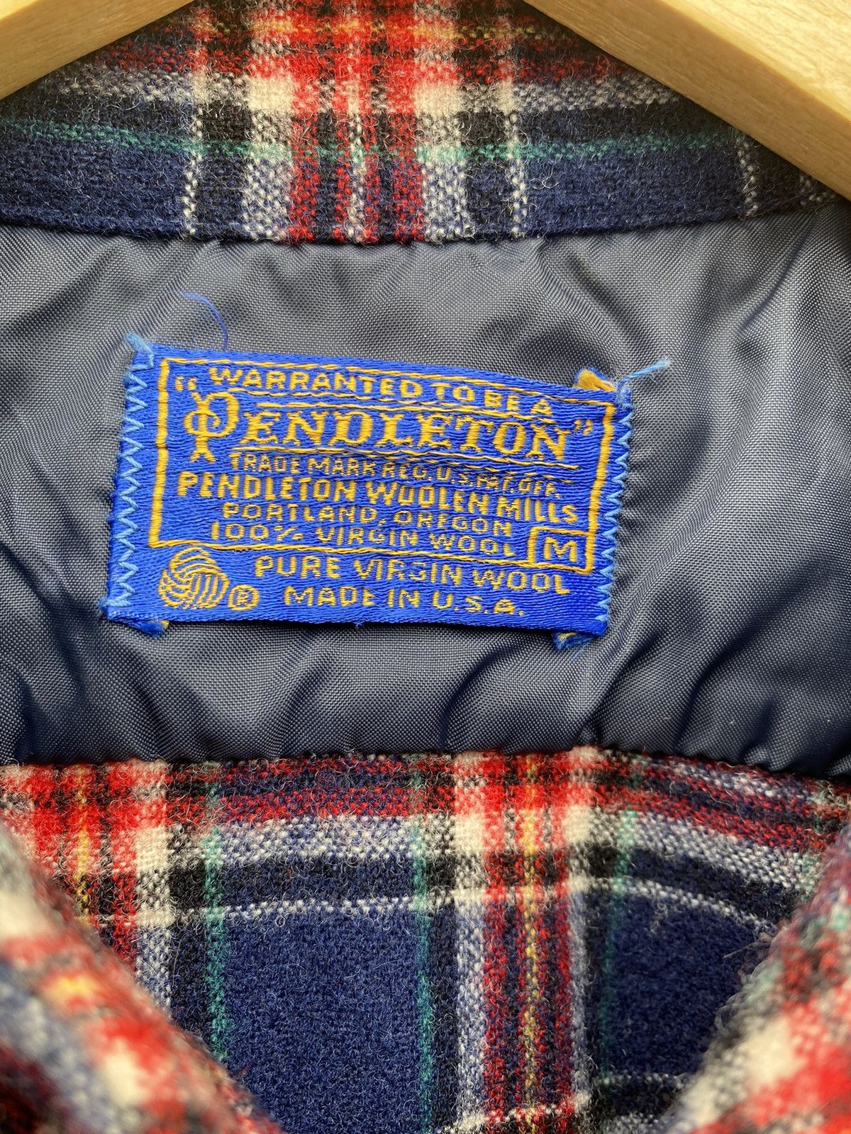 Pendleton 60s Pendleton Board Shirt Plaid Virgin Wool Loop Collar Size US M / EU 48-50 / 2 - 5 Thumbnail