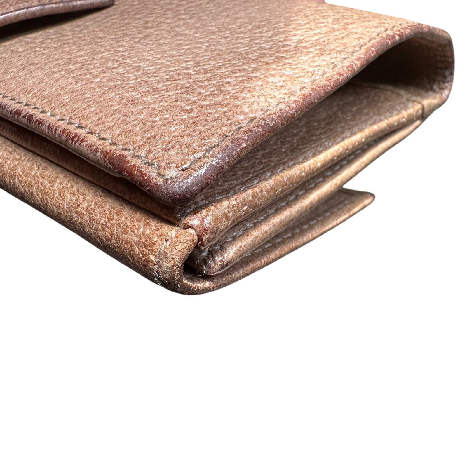 Gucci Gucci Beige Pebbled Leather Long Wallet Size ONE SIZE - 11 Thumbnail