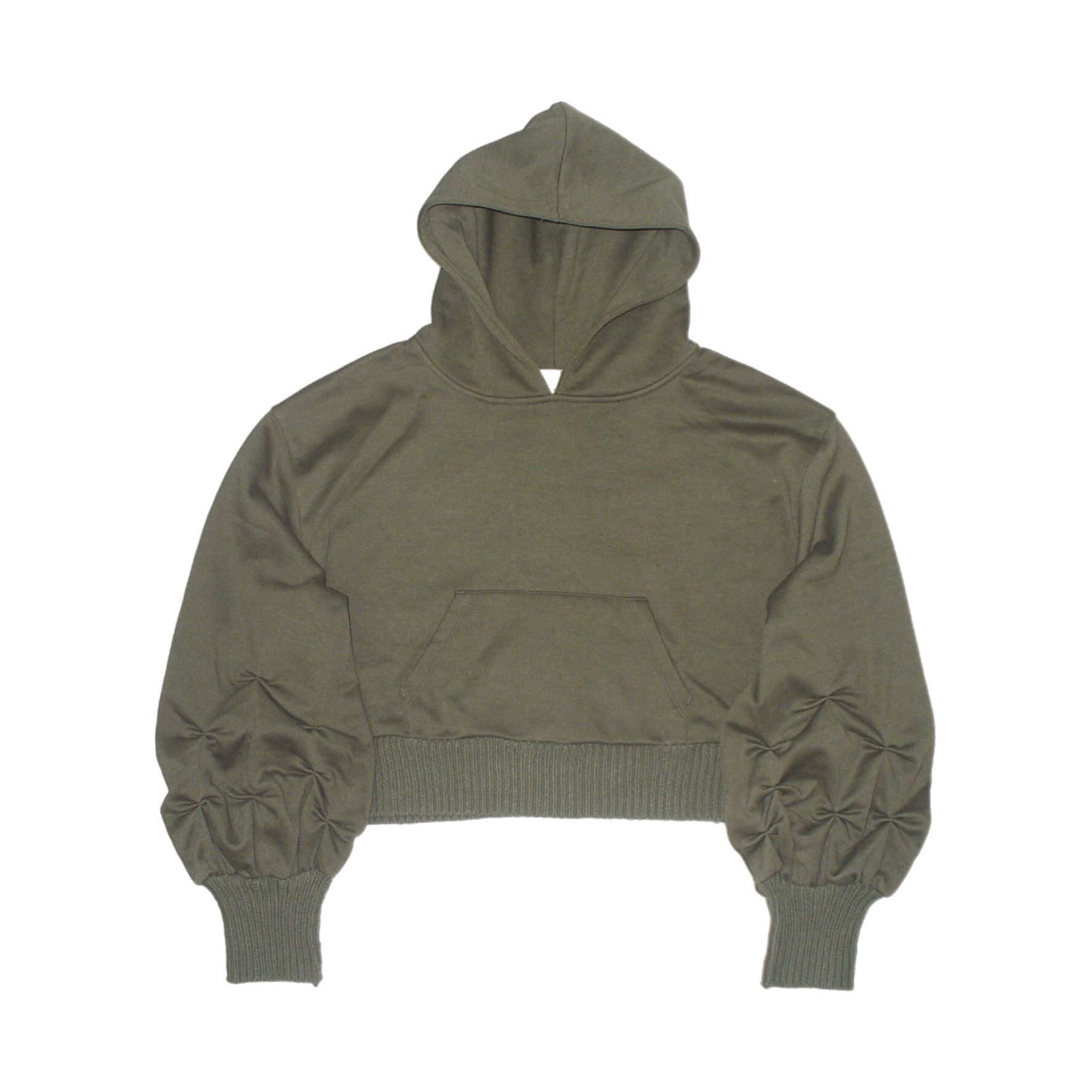 Other Japanese preloved cropped army green hoodie Size ONE SIZE - 7 Thumbnail