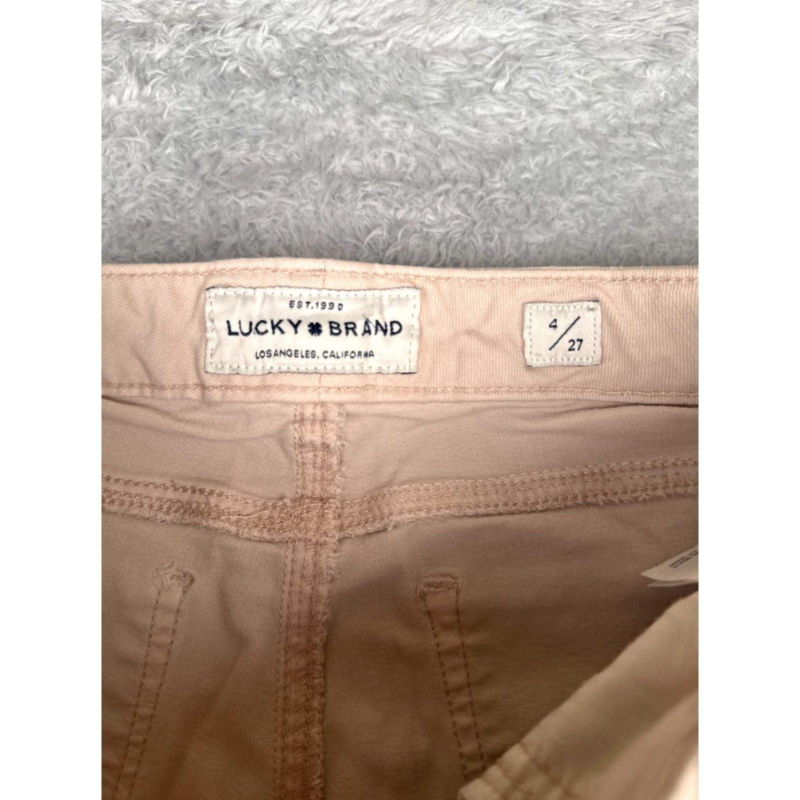 Lucky Brand VINTAGE Lucky Brand Jeans Women Skinny Mid Rise 27x28 Pink Cotton Blend Fall Spring Summer Winter Size 27" / US 4 / IT 40 - 6 Thumbnail