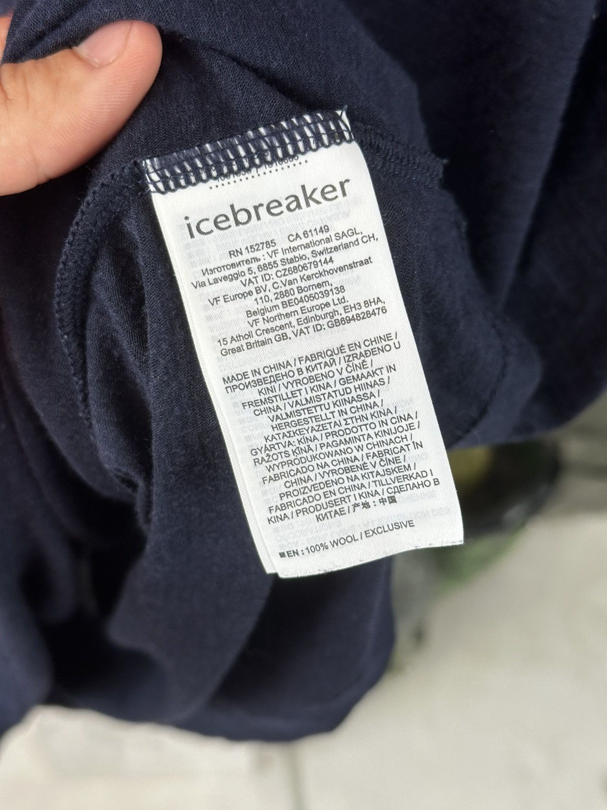 Icebreaker Icebreaker Pure Merino Tee Big Logo Size US L / EU 52-54 / 3 - 7 Thumbnail