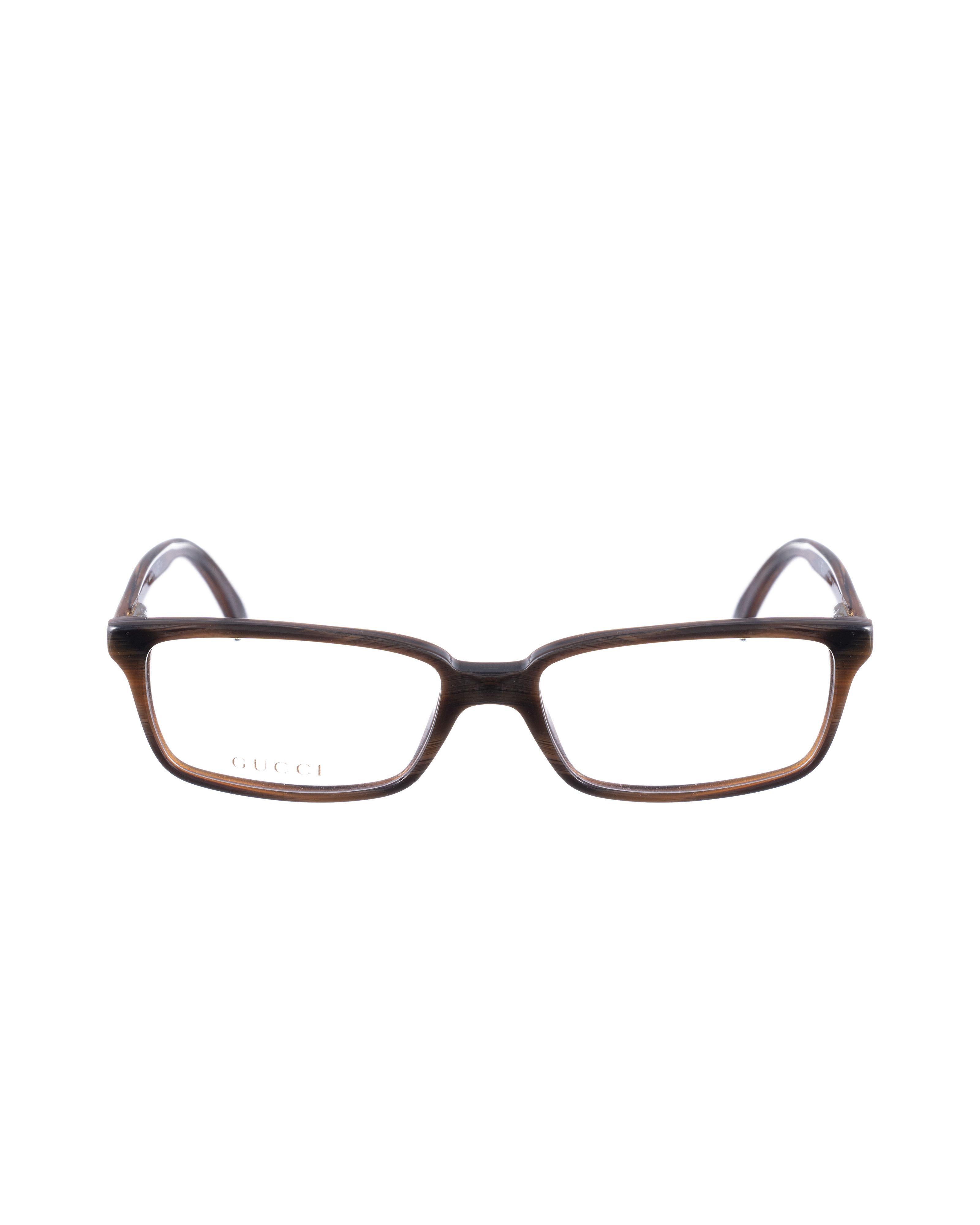 Gucci Gucci 00s Brown Wooden Classic Glasses Size ONE SIZE - 1 Thumbnail